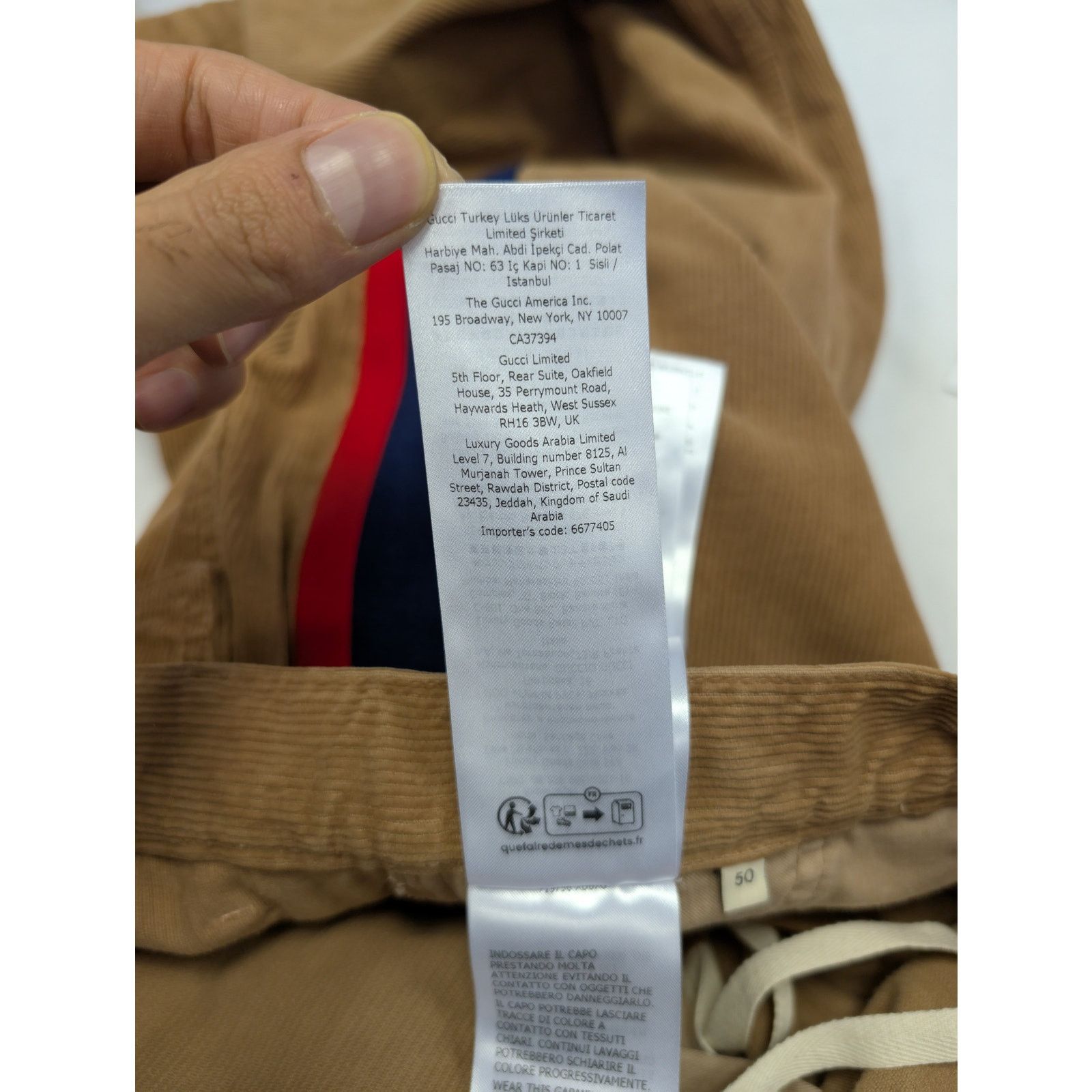 Gucci o1rshd1 Dyed Wash Velvet W/Melton Pant in Vintage Camel Size US 34 / EU 50 - 18 Thumbnail