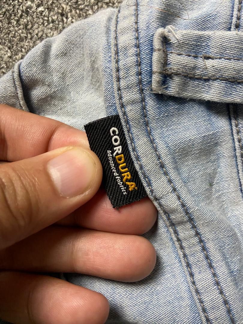 Japanese Brand Cordura Heavy Duty Double Knee Jeans (175) Size US 33 - 3 Thumbnail