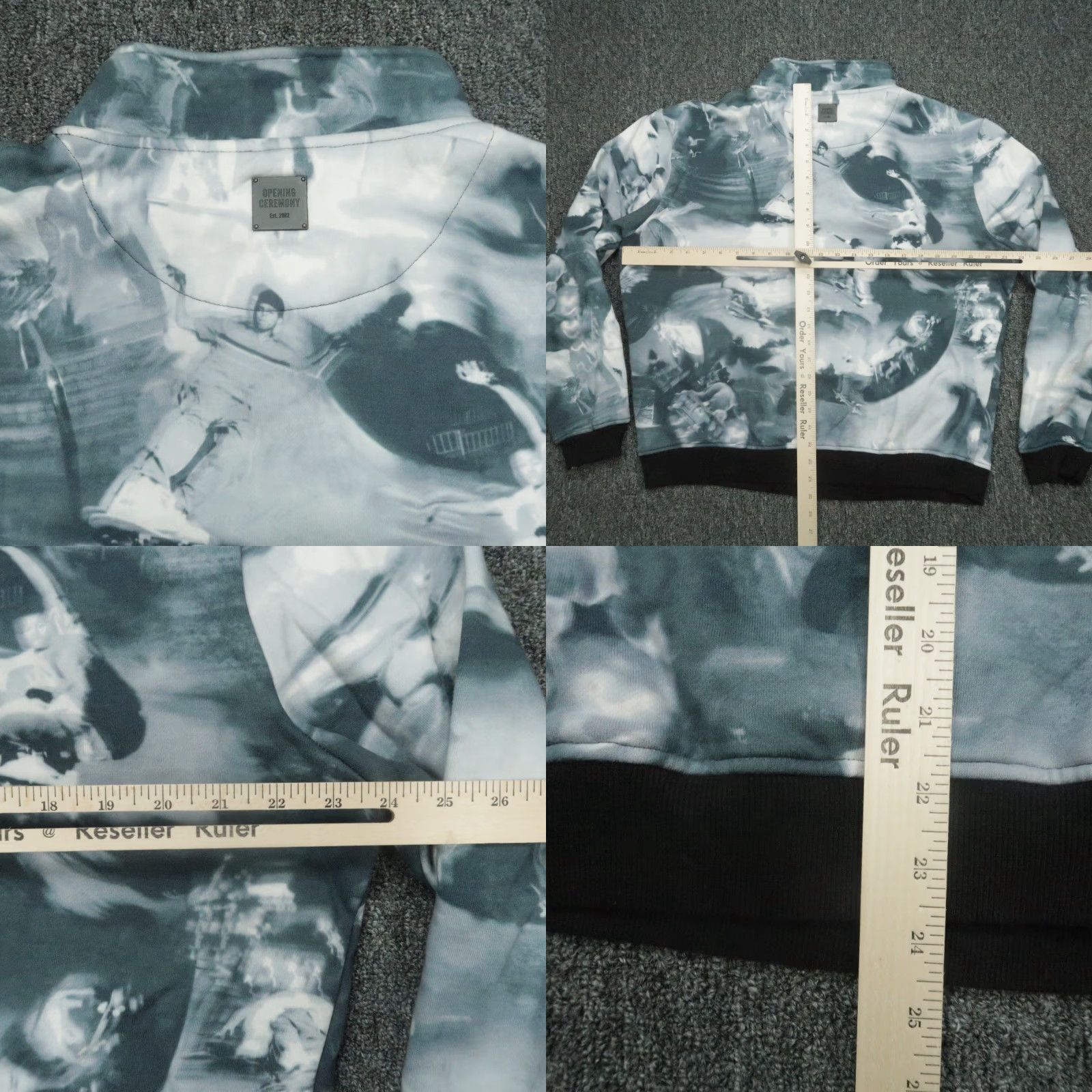 Opening Ceremony VINTAGE Opening Ceremony Pullover Mens XL Blue Gray 1/4 Zip Sweater Shirt Skateboard Size US XL / EU 56 / 4 - 8 Thumbnail