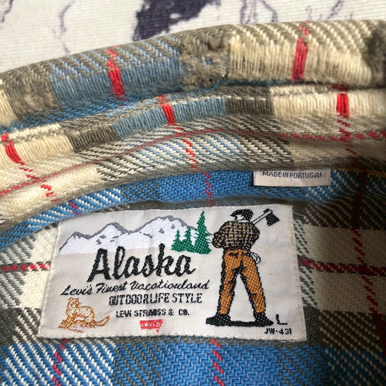 Levi's Vintage 90s Levi’s Alaska Plaid Sleeveless Flannel Shirt Size US L / EU 52-54 / 3 - 6 Thumbnail