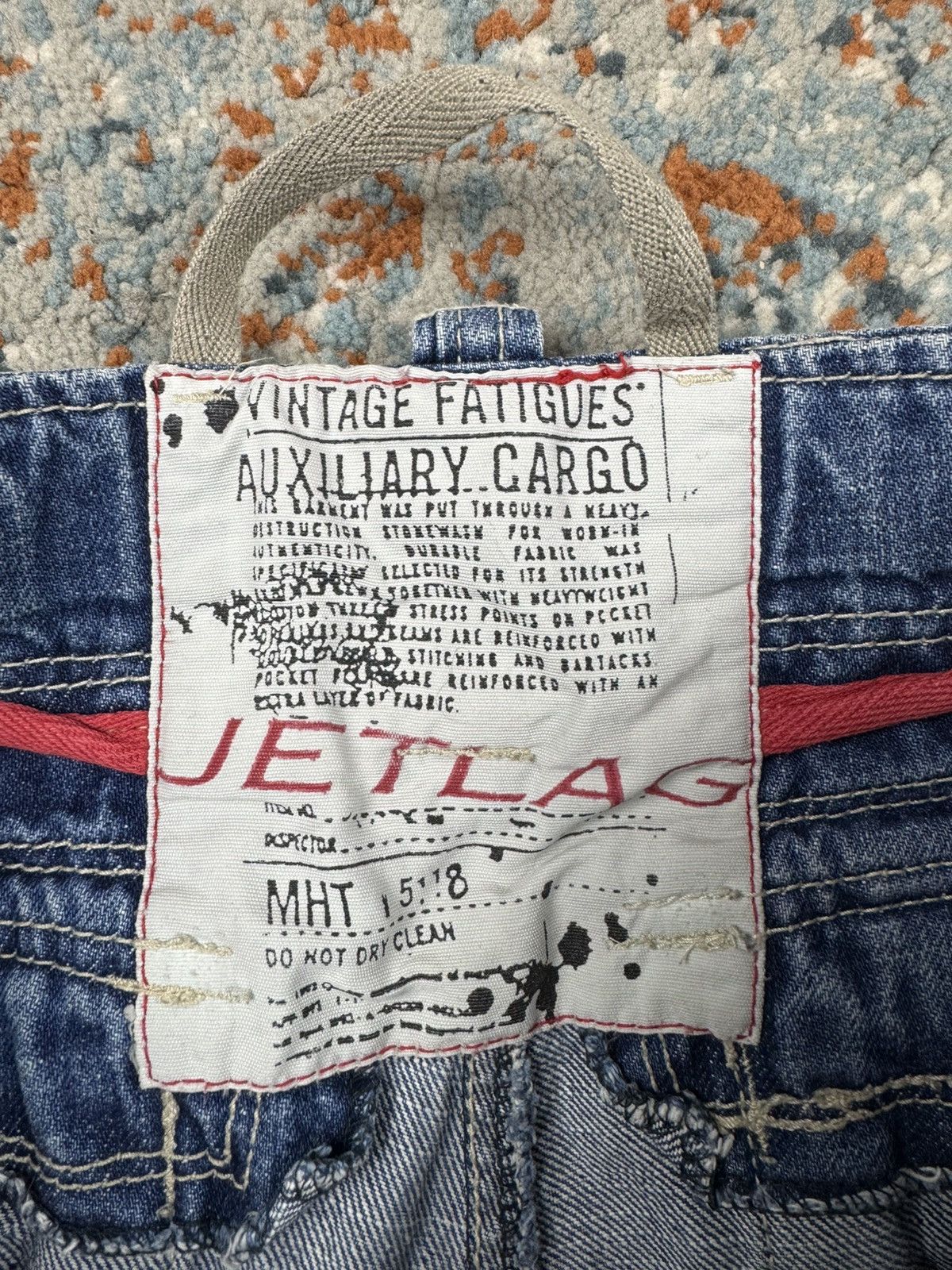 Japanese Brand × Jet Lag × Vintage Vintage y2k Jet Lag crazy cargo denim shorts bondage style Size US 31 - 14 Thumbnail