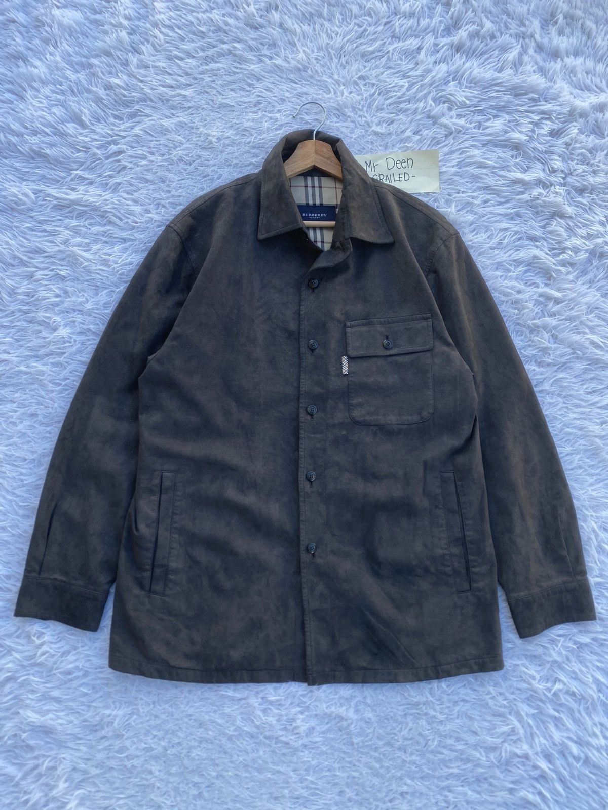 Burberry Rare Vintage Burberry Leather Jacket Size US L / EU 52-54 / 3 - 1 Thumbnail