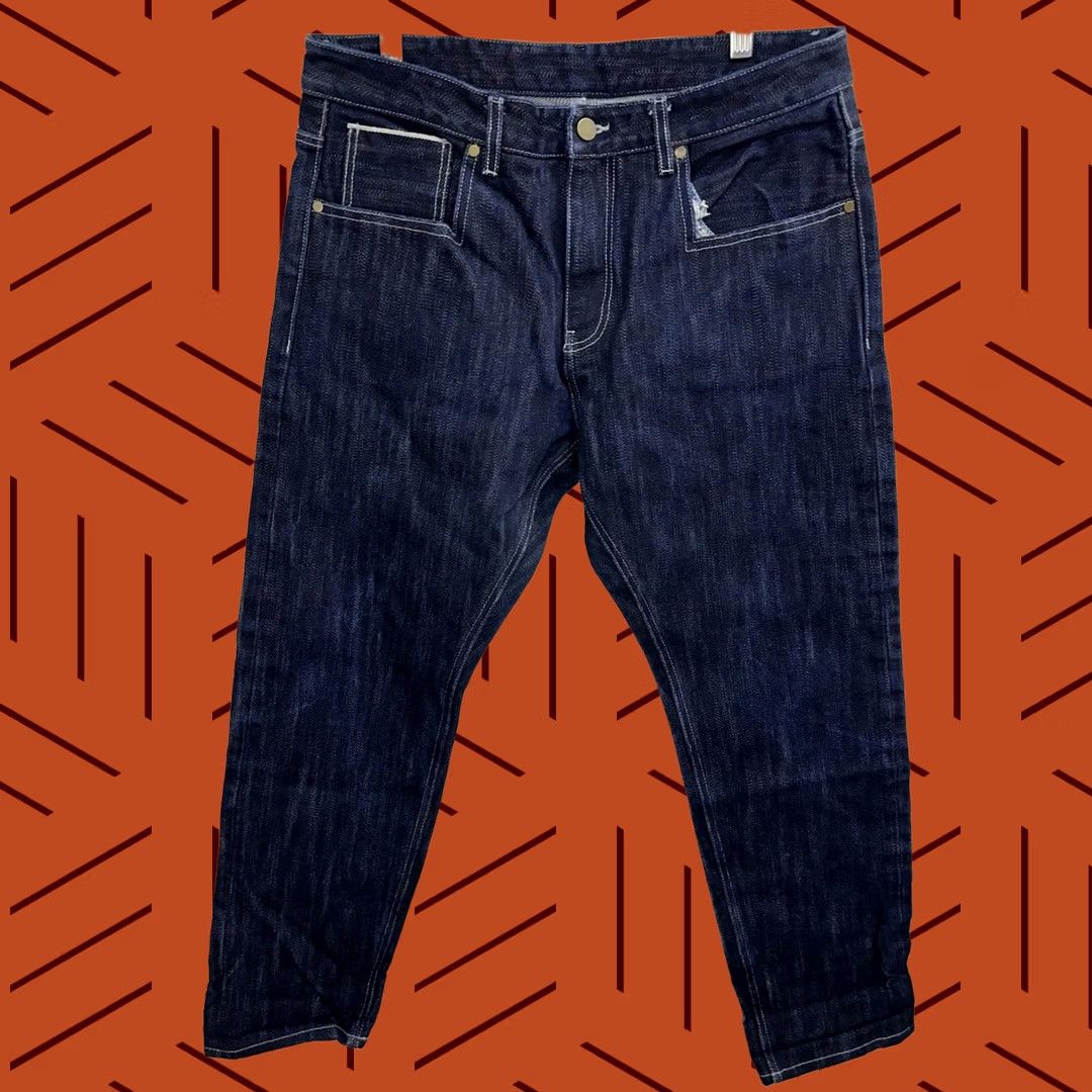 Vintage TC Custom Made Heavy Raw Selvedge Jeans / Straight Leg / Men’s 34x30 / Blue / 34 / Regular / Unbranded / Inseam 30 in / Denim / Jeans / Vintage? Size US 34 / EU 50 - 1 Thumbnail