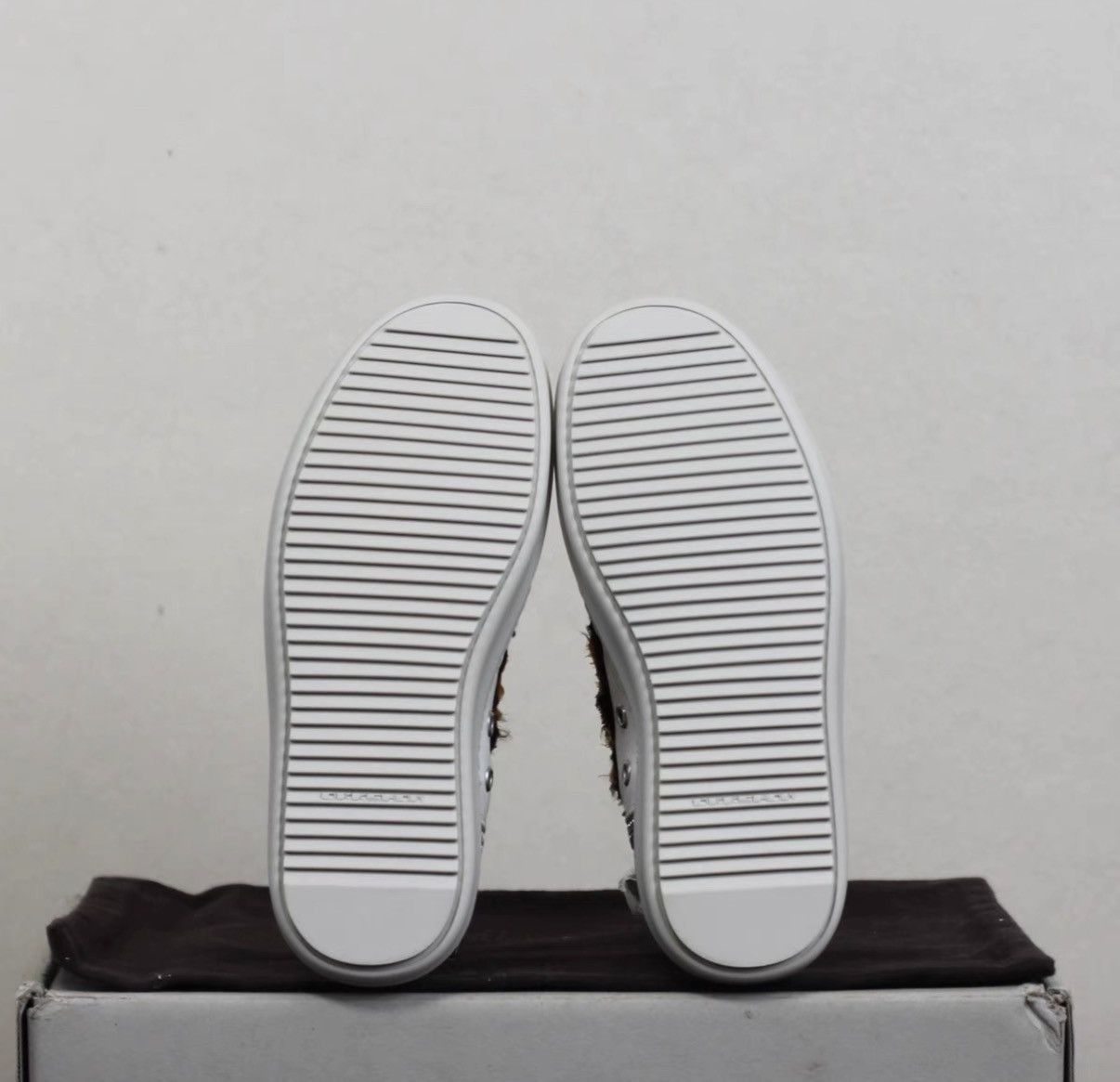Rick Owens Rick Owens DRKSHDW High-Top Nylon & Silk Panel Sneakers Size US 5 / IT 35 - 6 Thumbnail