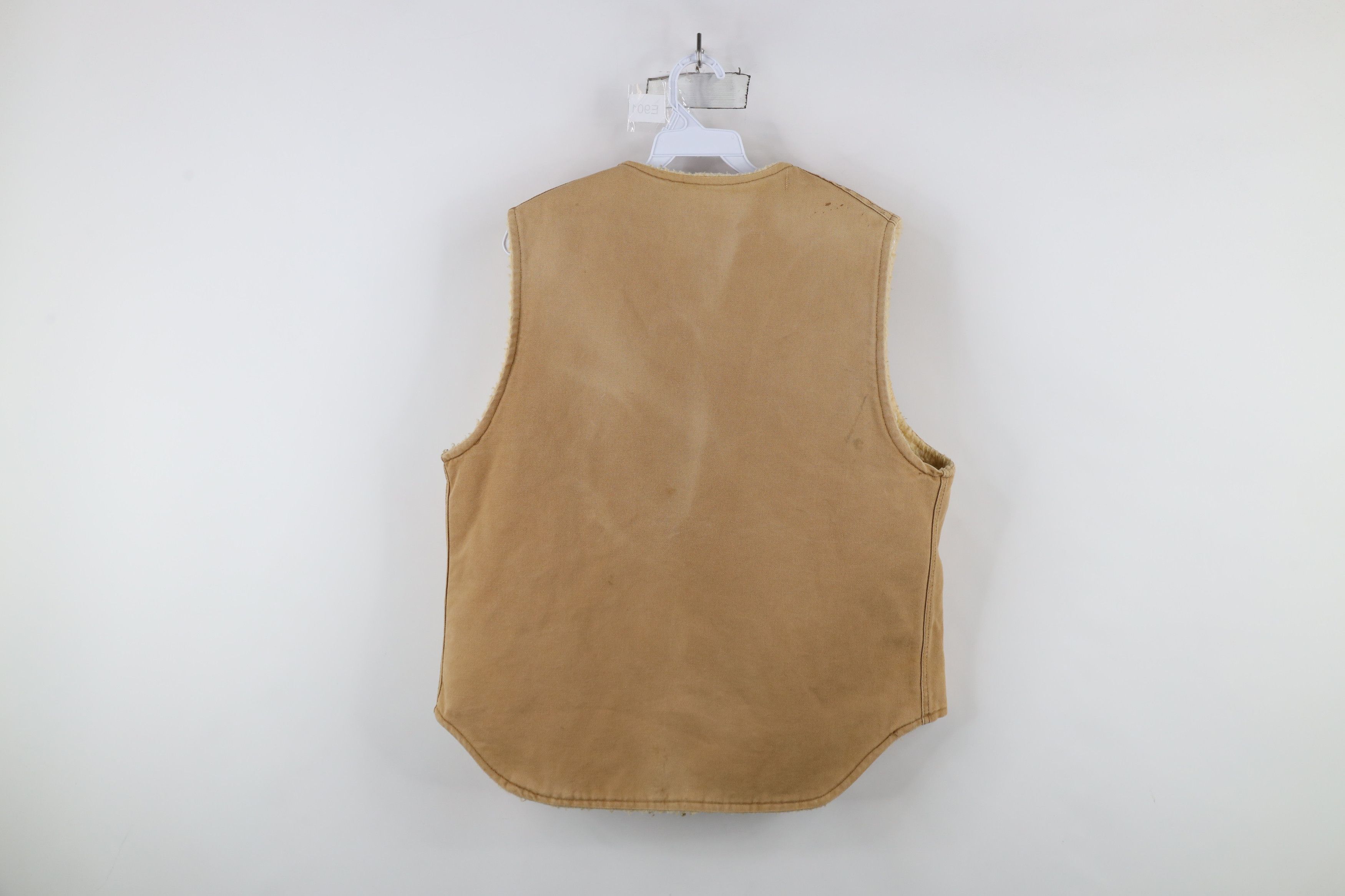 Carhartt × Vintage Vintage 80s 90s Carhartt Pile Fleece Lined Vest Jacket USA Size US L / EU 52-54 / 3 - 12 Thumbnail