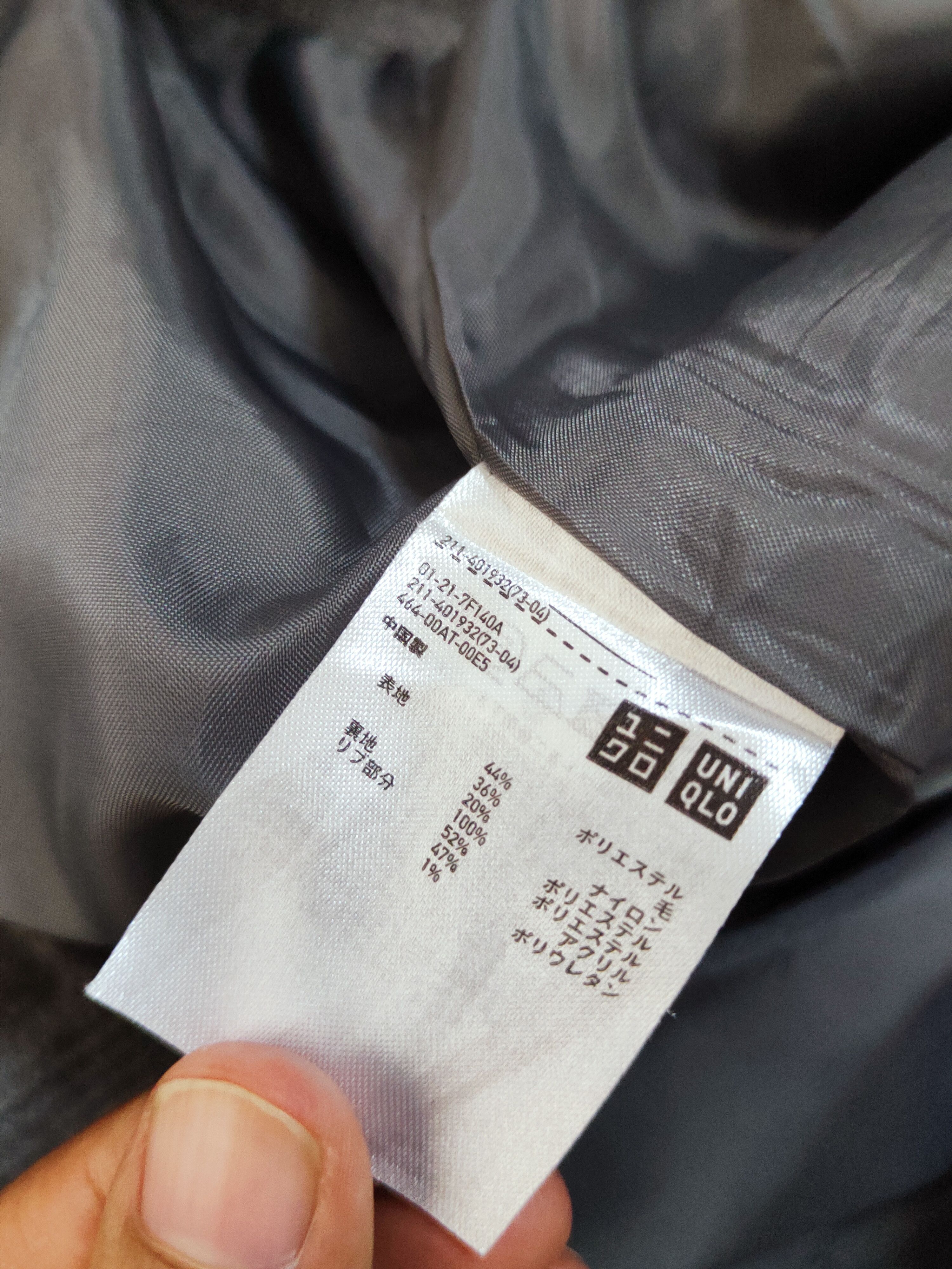 Japanese Brand Uniqlo Dark Gray Varsity Jackets #W1158 Size US M / EU 48-50 / 2 - 11 Thumbnail