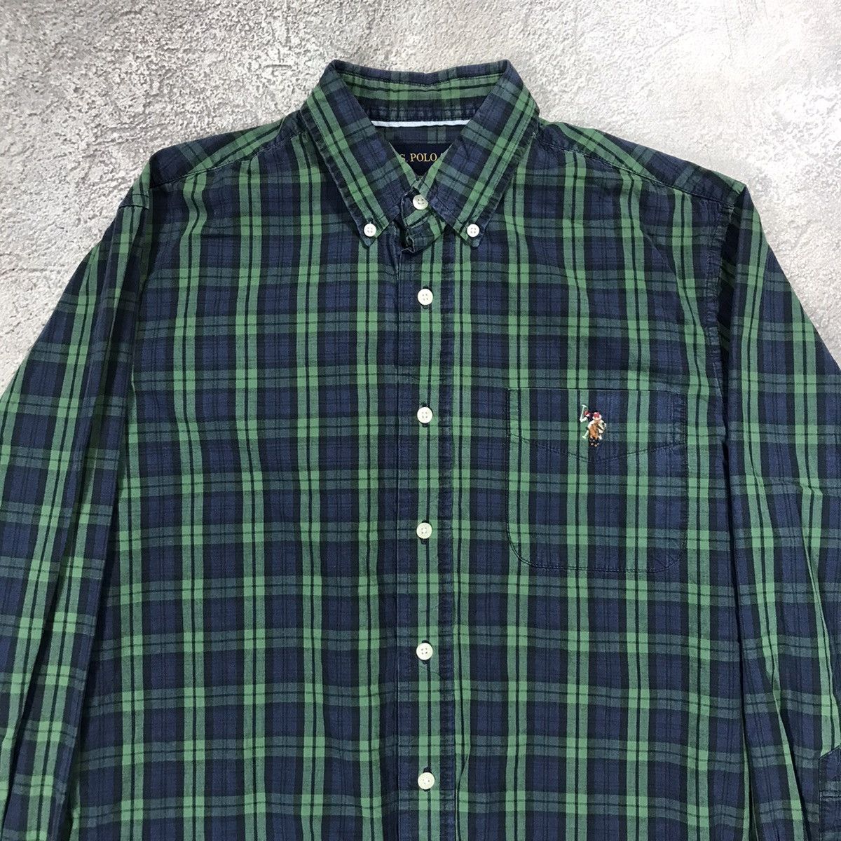 Vintage Vintage Polo Ralph Lauren Plaid Shirt Y2K Preppy Streetwear Size US L / EU 52-54 / 3 - 3 Thumbnail