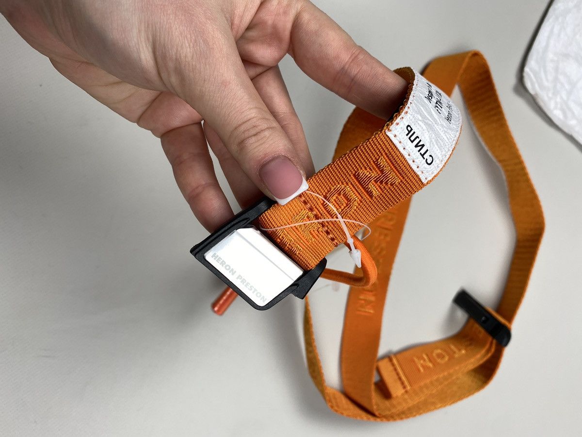 Heron Preston BNWT! Heron Preston Tiny Tape Magnetic Belt One Size Orange Size ONE SIZE - 9 Thumbnail