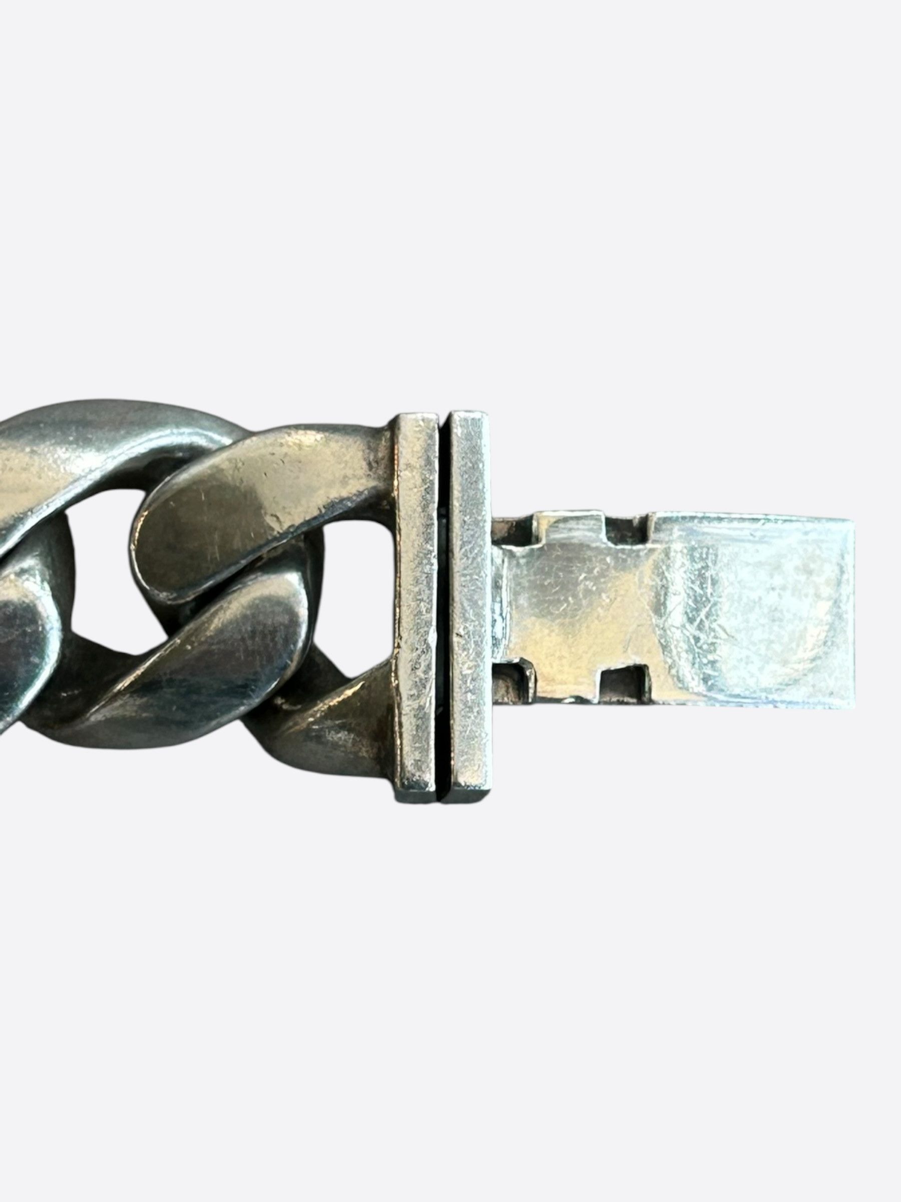 Chrome Hearts Chrome Hearts Silver Fleur Cuban Bracelet Size ONE SIZE - 5 Thumbnail