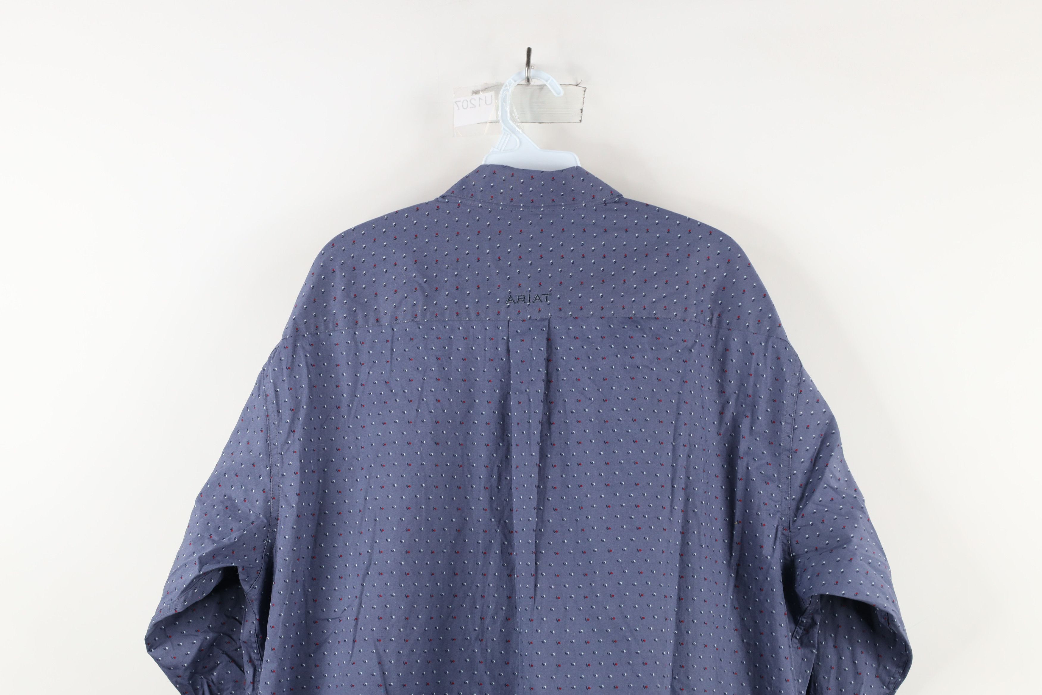 Ariat × Vintage Ariat All Over Print Stretch Collared Button Down Shirt Size US XL / EU 56 / 4 - 10 Thumbnail