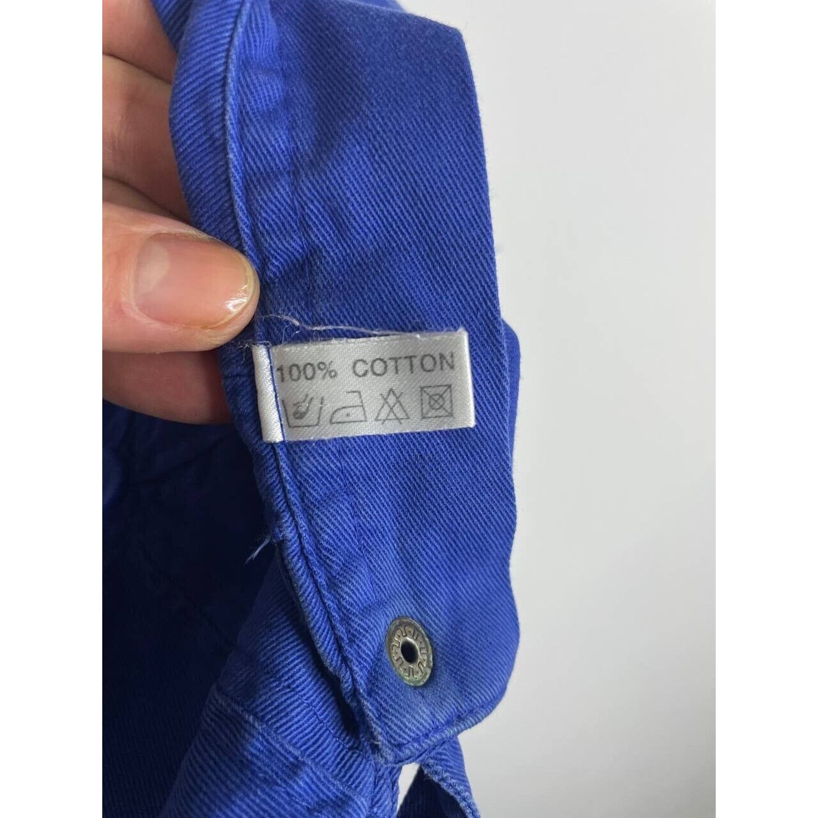 Japanese Brand × Vintage Vintage Distressed Blue Cap 1555 Embroidered Yellow Logo Hat Size ONE SIZE - 11 Thumbnail