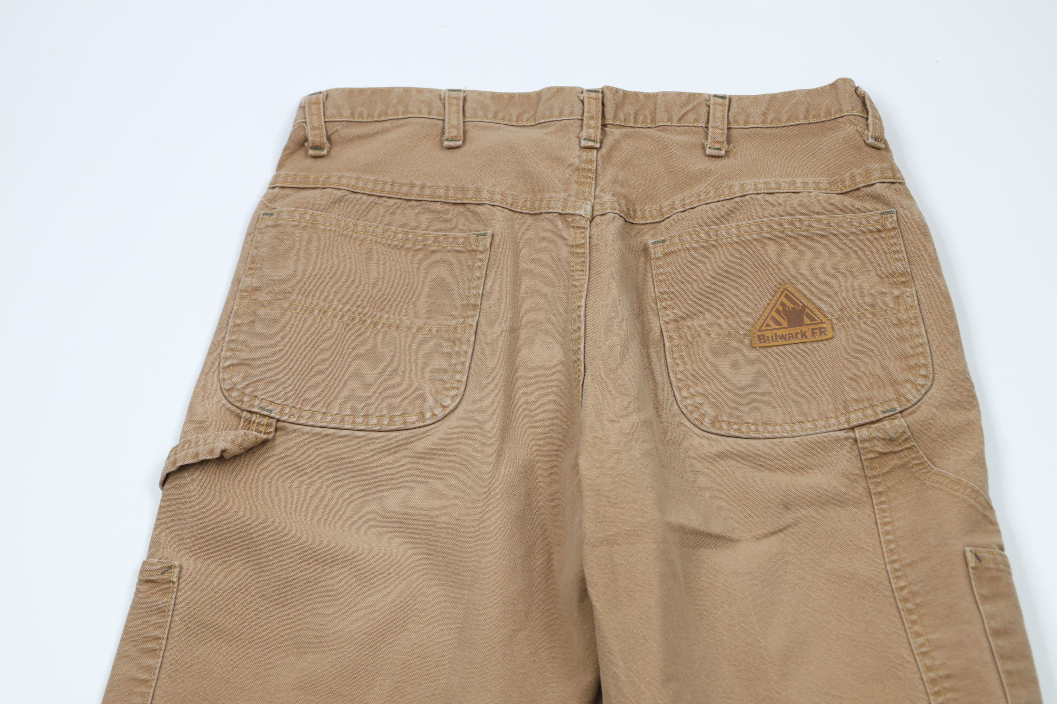 Vintage Bulwark FR Fire Flame Resistant Wide Leg Dungaree Pants Size US 36 / EU 52 - 13 Thumbnail