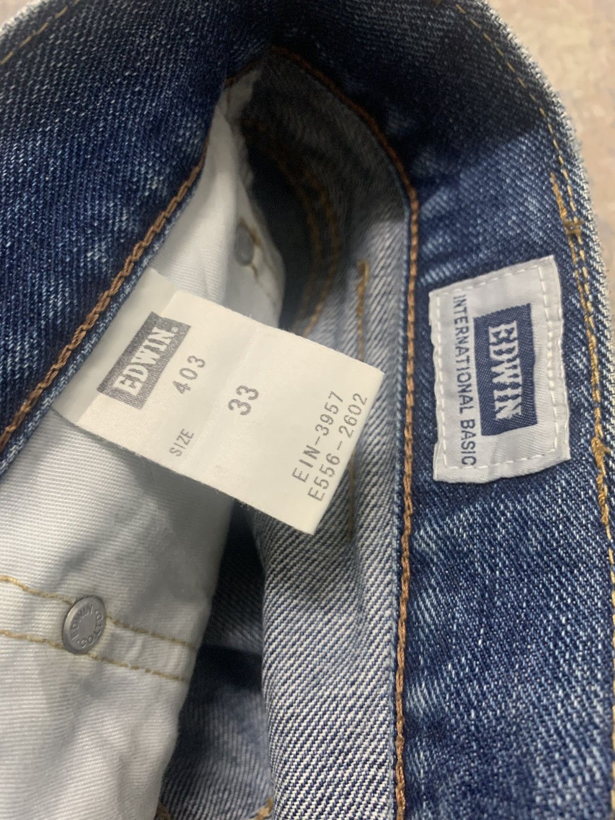 Edwin Vintage Edwin Japan Mud Wash Distressed Baggy Jeans Size US 35 - 12 Thumbnail