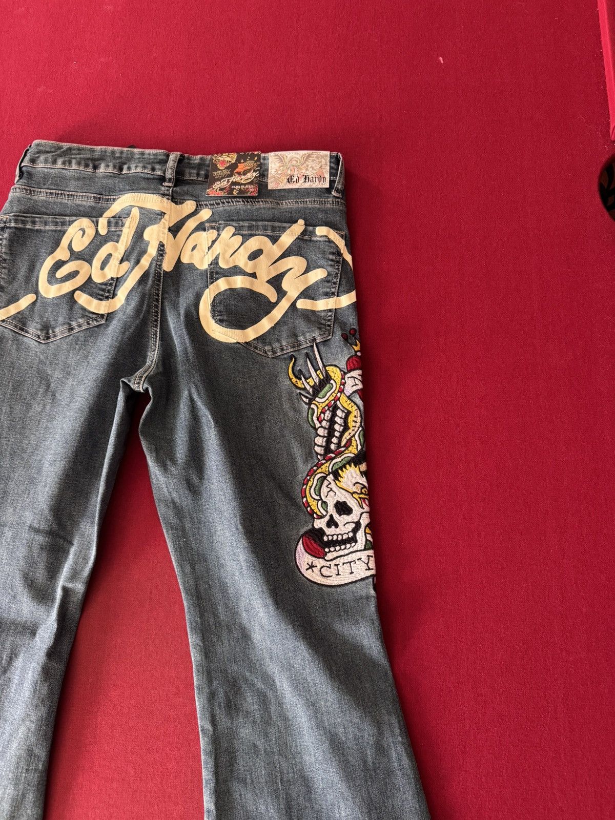 Ed Hardy × Vintage ED HARDY DENIM Size 32" / US 10 / IT 46 - 2 Thumbnail