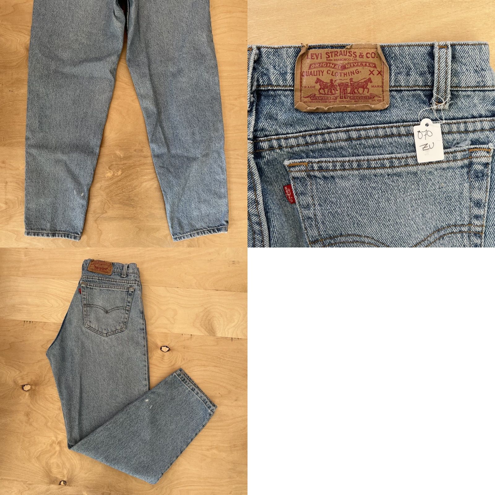 Levi's Vintage Levis 550 Jeans 32 Blue 90s Western USA Levi's Silvertab Straight Denim Jeans Mens ID:32x29 Size US 32 / EU 48 - 8 Thumbnail