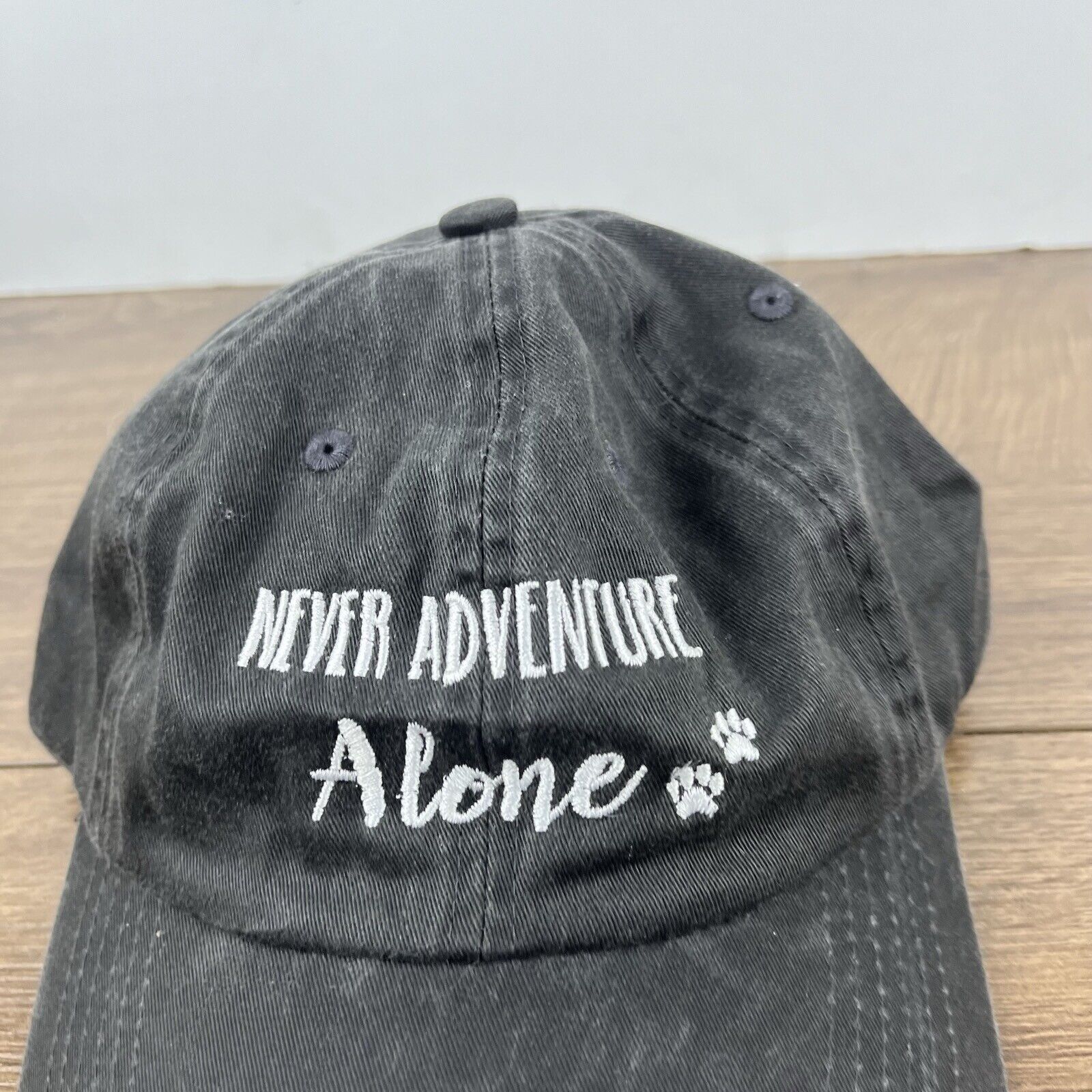 Other Dog Hat Never Adventure Alone Hat Gray Hat Adjustable Hat Gr Size ONE SIZE - 7 Thumbnail
