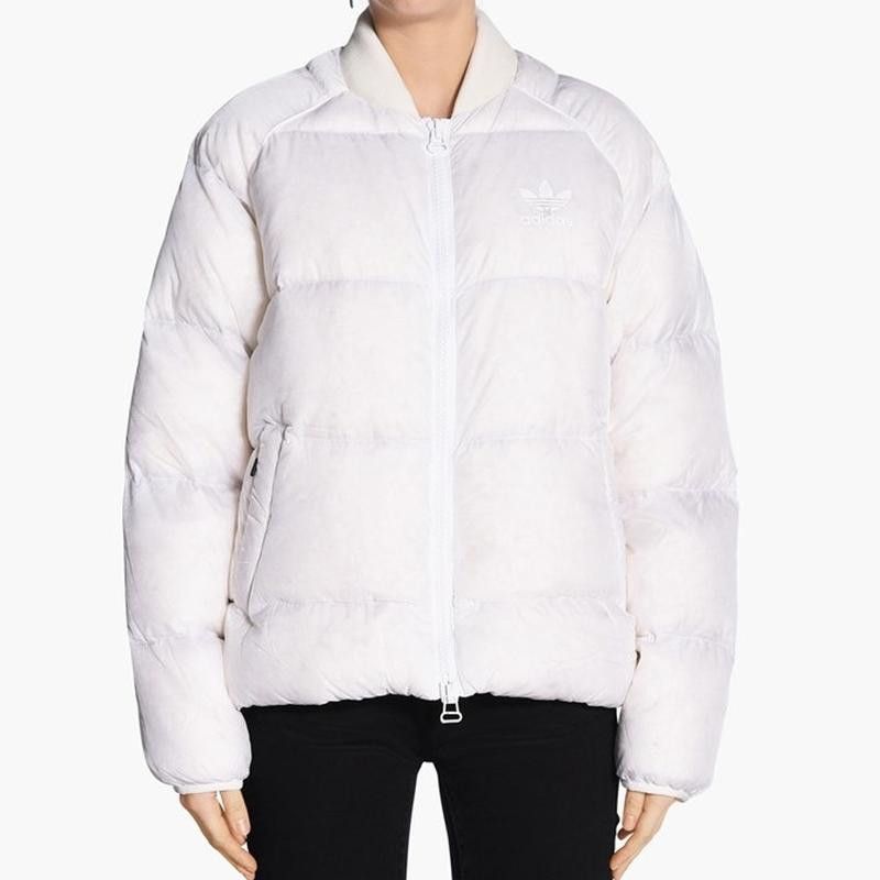 Adidas Streetwear Adidas SST Pure White Down Puffer Bomber Jacket Winter Grailed