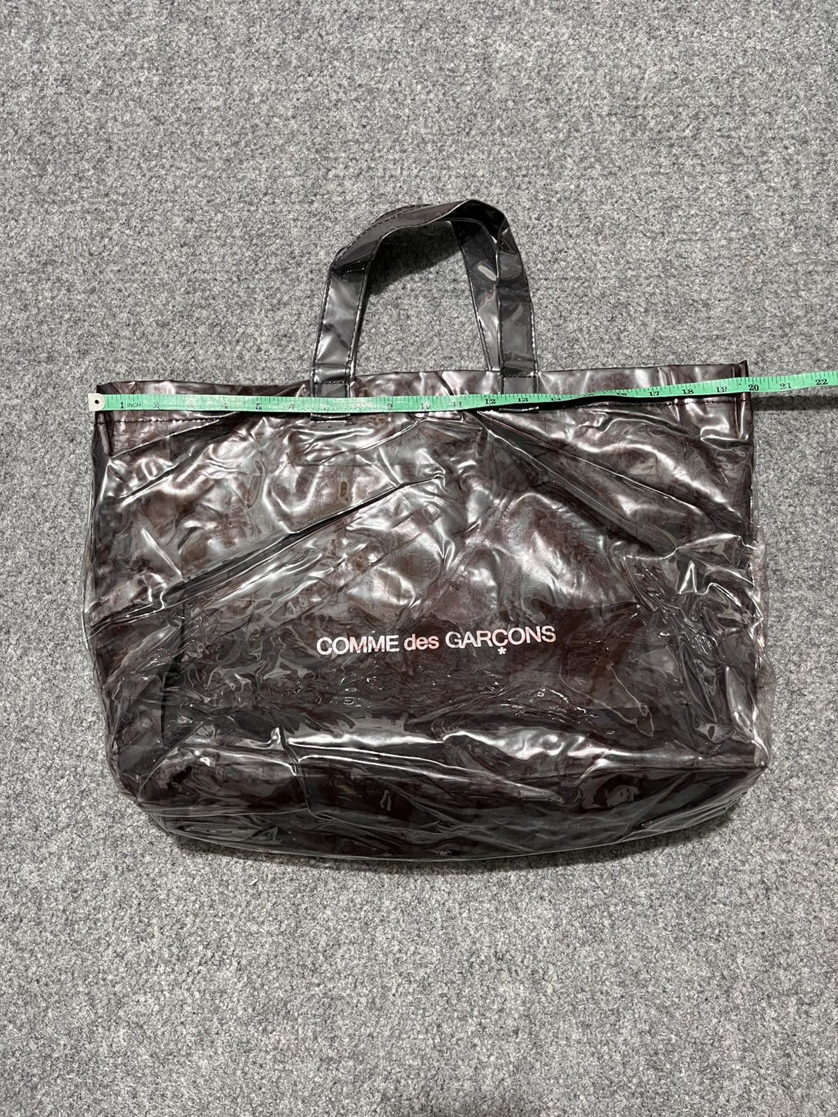 Comme des Garcons × Japanese Brand Comme des Garcons Tote Bag Kraft Paper PVC Size ONE SIZE - 11 Thumbnail