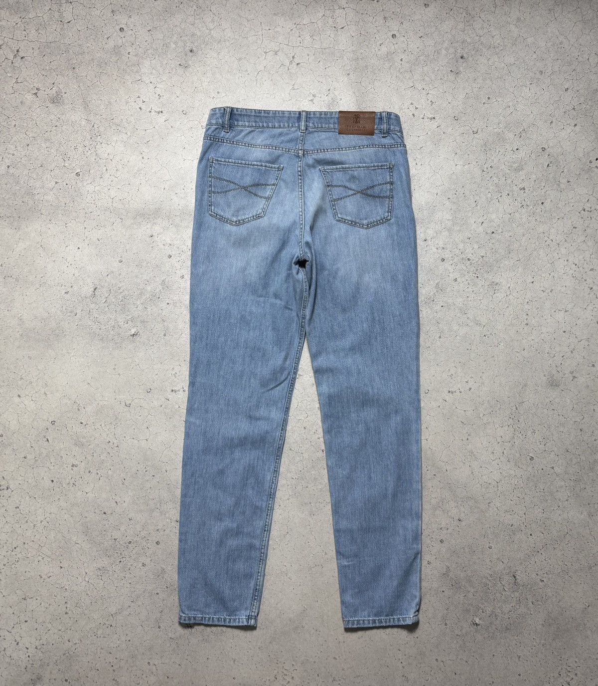 Brunello Cucinelli Brunello Cucinelli Luxury Denim Jeans Light Blue Size 48 Size US 32 / EU 48 - 13 Thumbnail