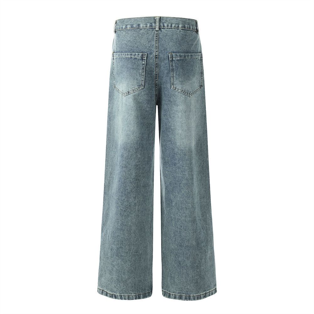 Japanese Brand × Jean Heavy stitching multi-pocket loose washed cargo jeans Size US 32 / EU 48 - 2 Thumbnail
