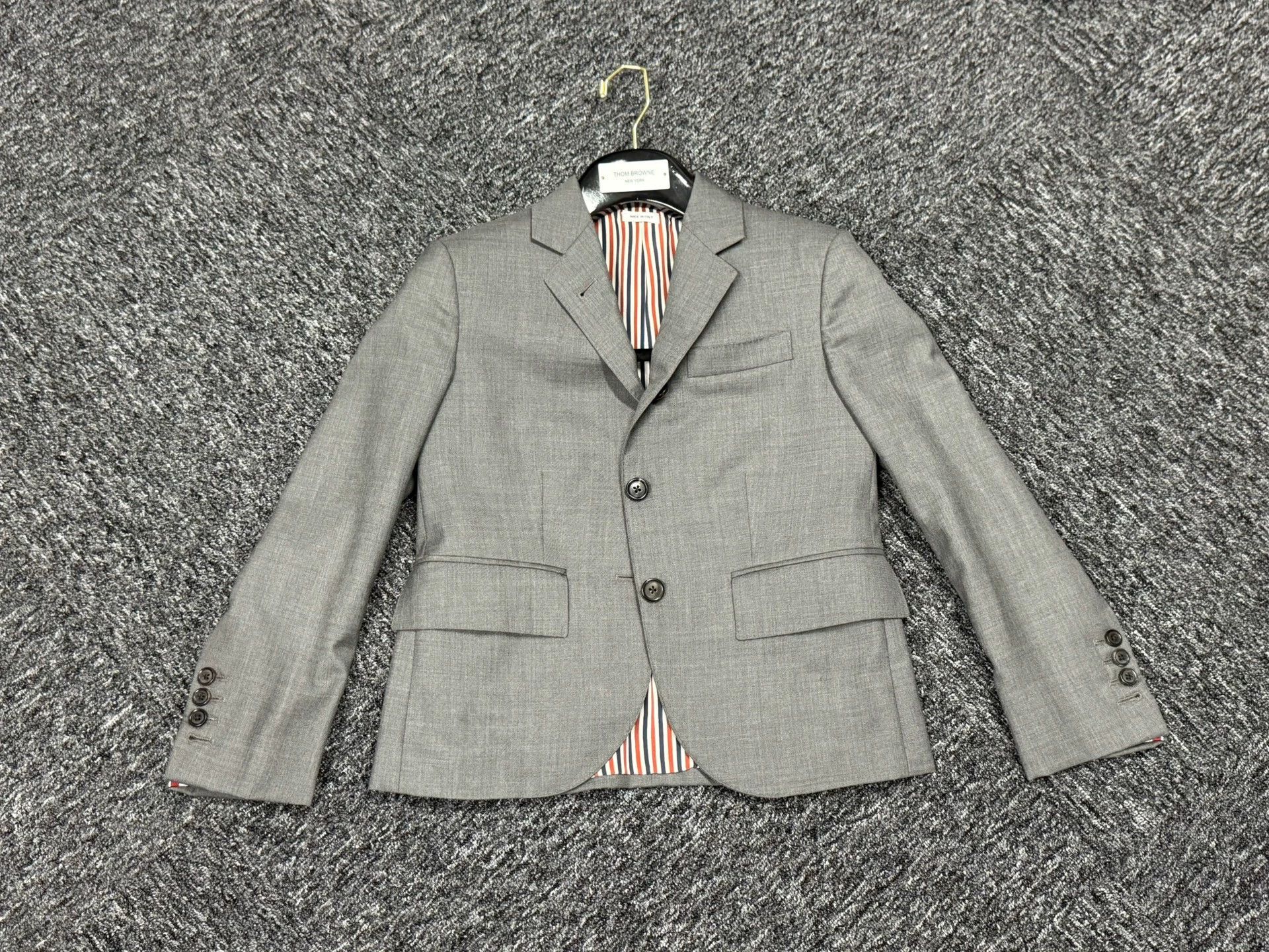 Thom Browne Thom Browne Women's Classic Mid Gray Wool Blazer Size38 Size XS / US 0-2 / IT 36-38 - 3 Thumbnail