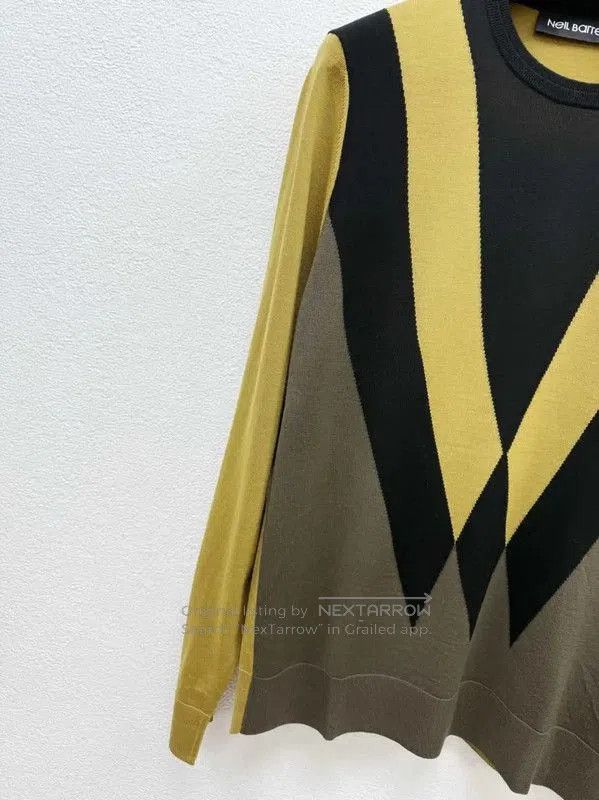 Neil Barrett NeIL BarreTT Yellow Wool Long Sleeve Pullover . Size US XS / EU 42 / 0 - 3 Thumbnail