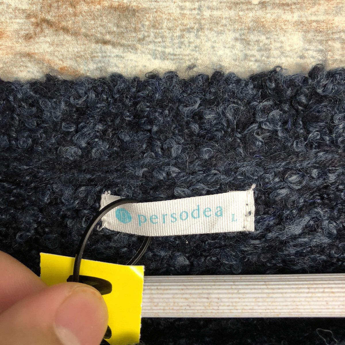 Homespun Knitwear × Japanese Brand Per Sodea Dark Blue Knitwear #A1736 Size L / US 10 / IT 46 - 9 Thumbnail
