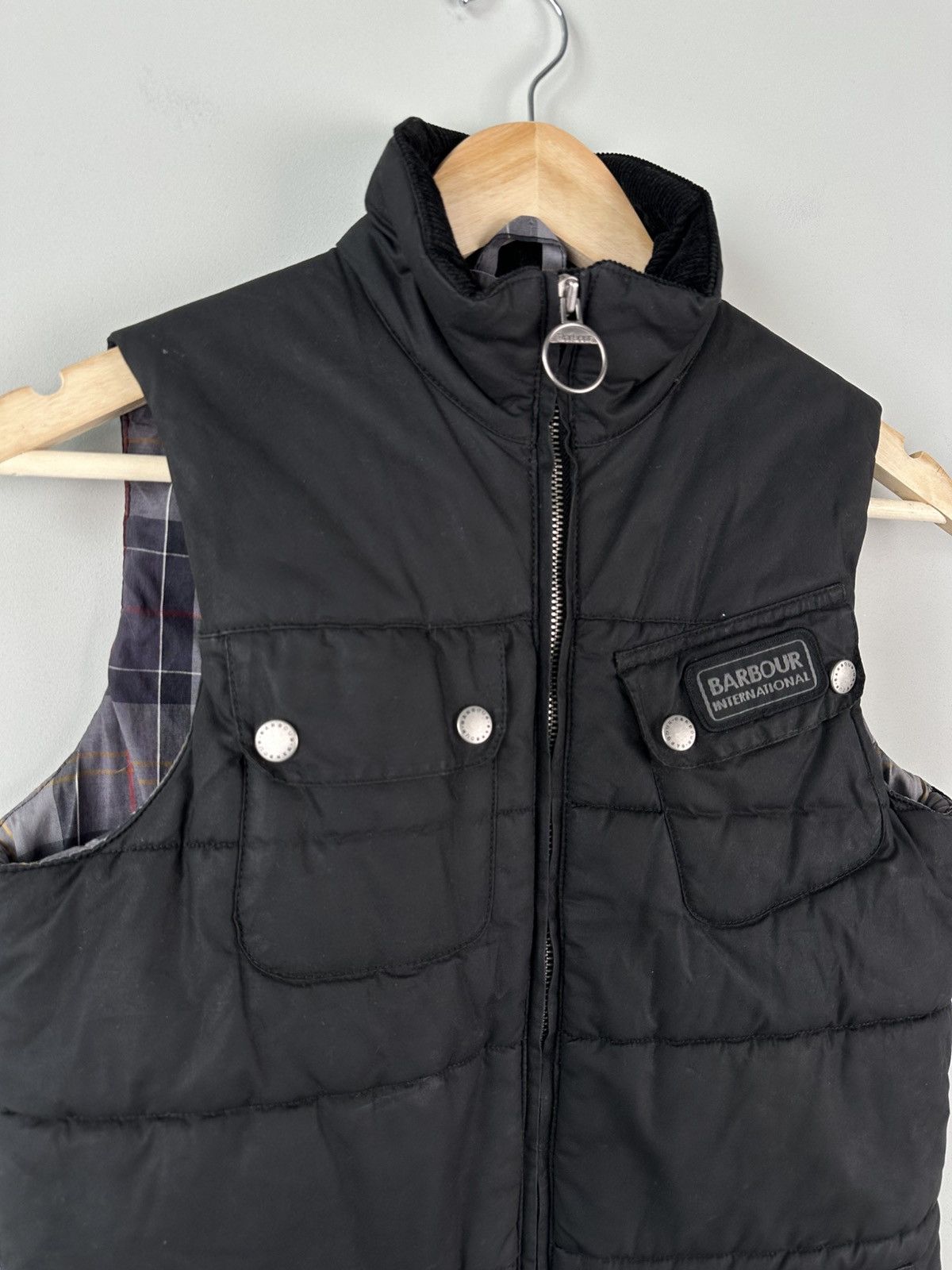 Barbour Barbour International Waxed Gilet Womens Size S / US 4 / IT 40 - 4 Thumbnail