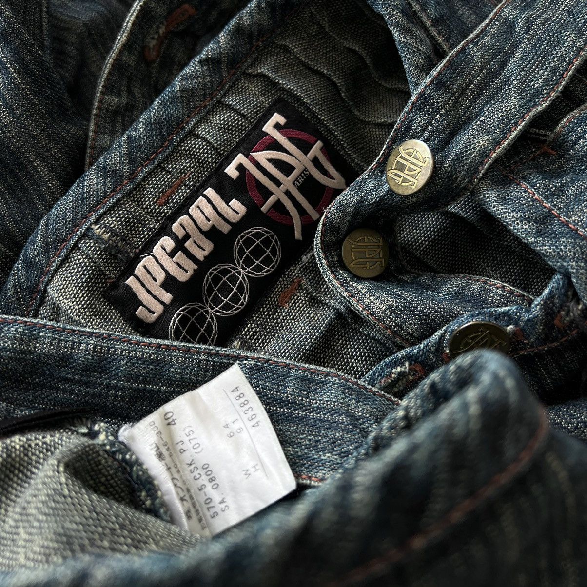 Jean Paul Gaultier × Vintage VINTAGE JEAN PAUL GAULTIER ASYMMETRIC DENIM SKIRT Size 30" / US 8 / IT 44 - 8 Thumbnail
