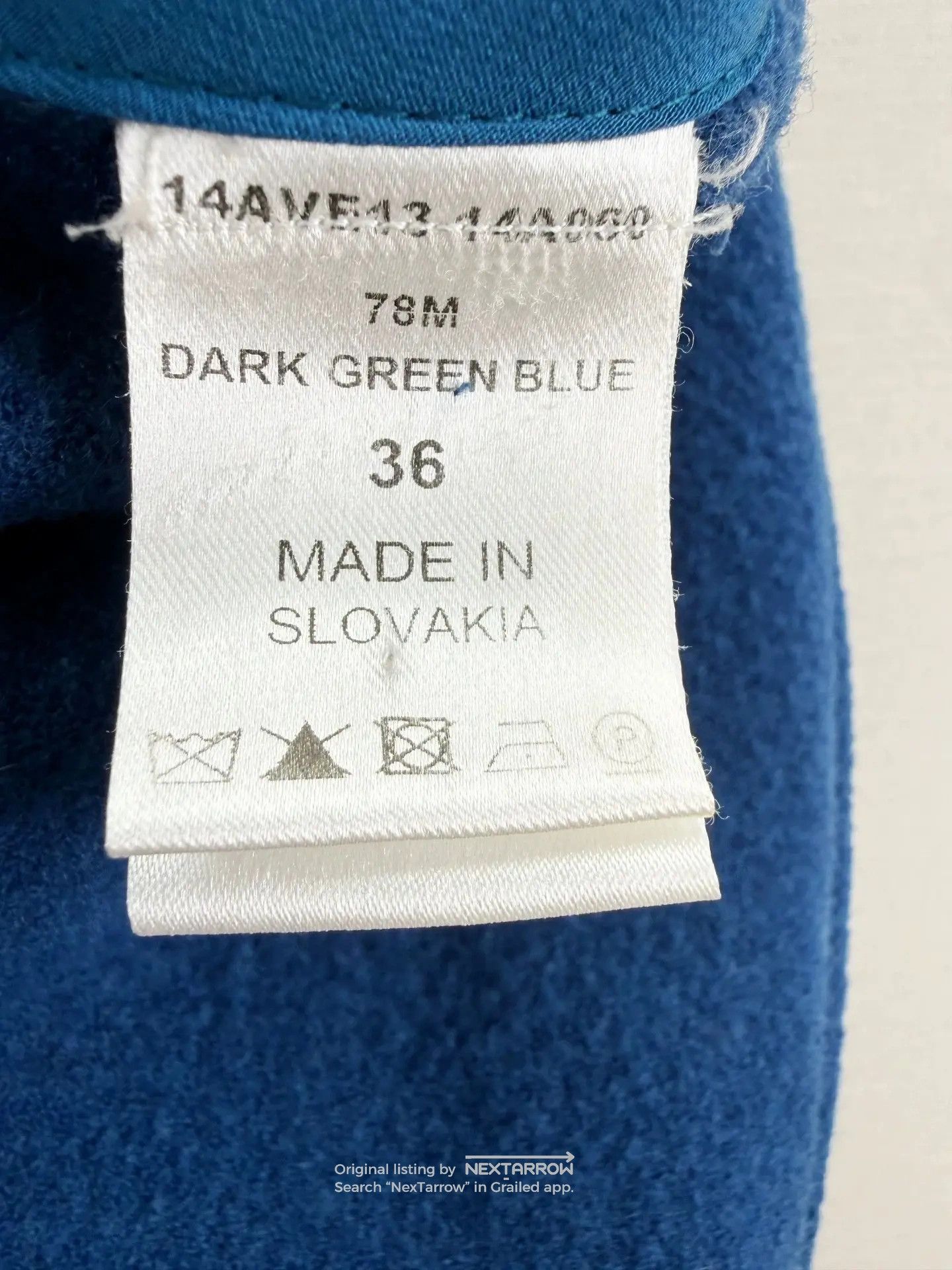 Chloe Wool Jacket Size 36, 122cm Bust, 54cm Length in Blue, Women's (Size Xs) — image 5 of 6