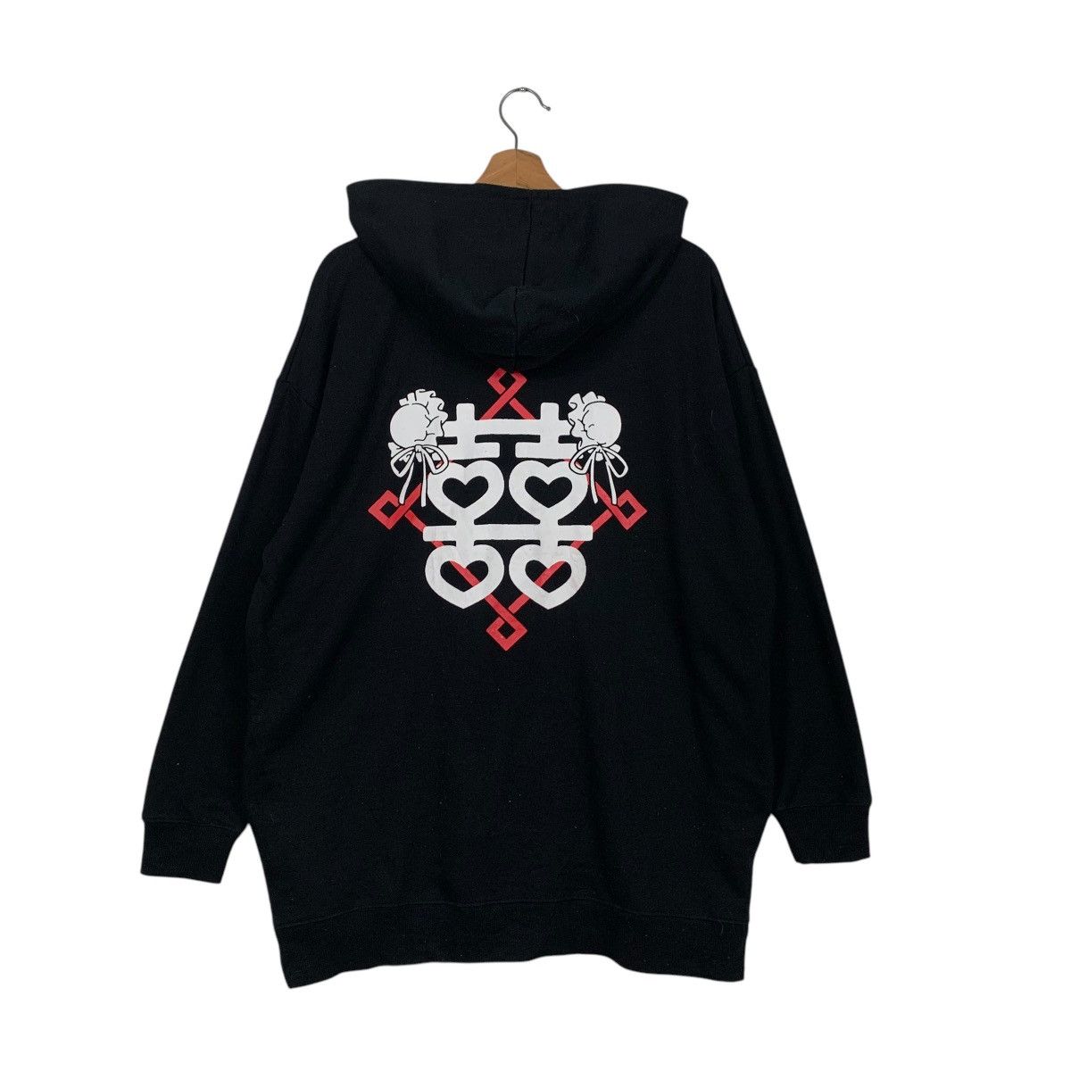Japanese Brand LISTEN FLAVOUR Mandarin Zipper Hoodies Big Logo #1774-C78 Size US L / EU 52-54 / 3 - 10 Thumbnail