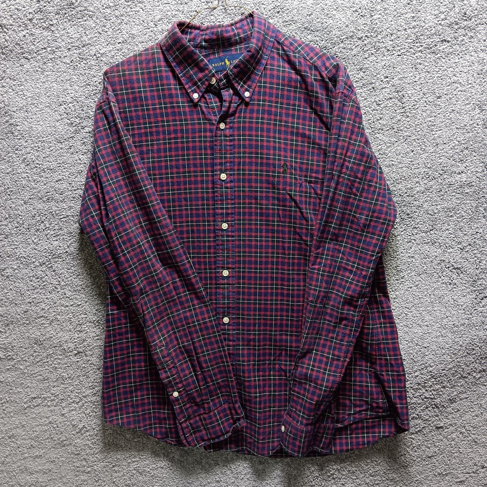 Ralph Lauren Ralph Lauren Men’s Red Shirt Green Pony Size Large Preppy Size US L / EU 52-54 / 3 - 1 Thumbnail