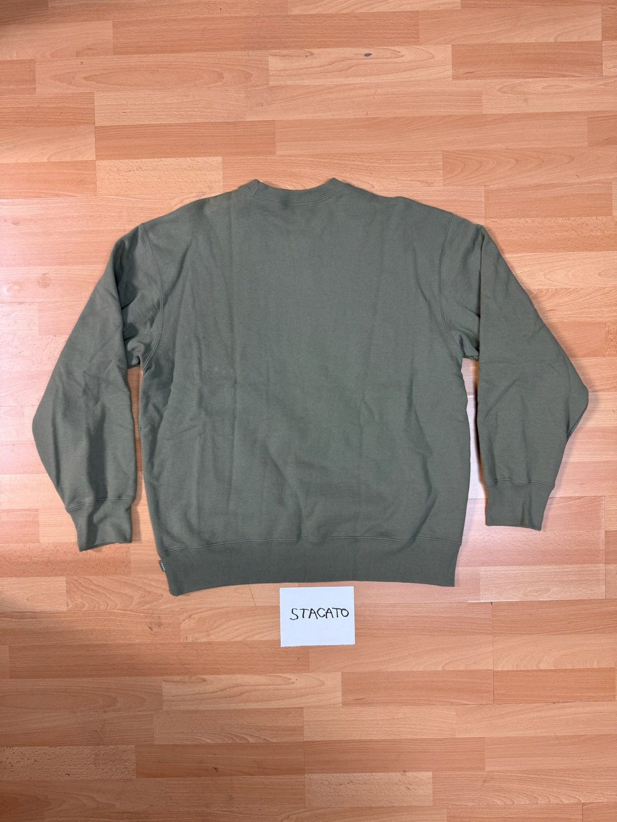 Supreme × Wtaps Supreme x WTAPS Crewneck Light Olive FW21 Size US L / EU 52-54 / 3 - 5 Thumbnail