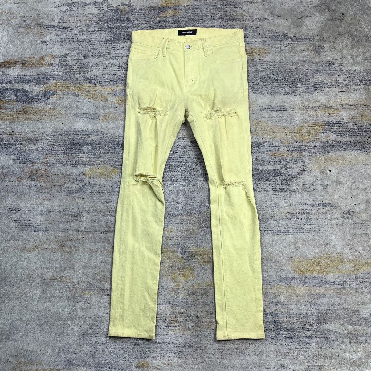 Japanese Brand × PHENOMENON Phenomenon ripped denim pants Size US 31 - 1 Thumbnail