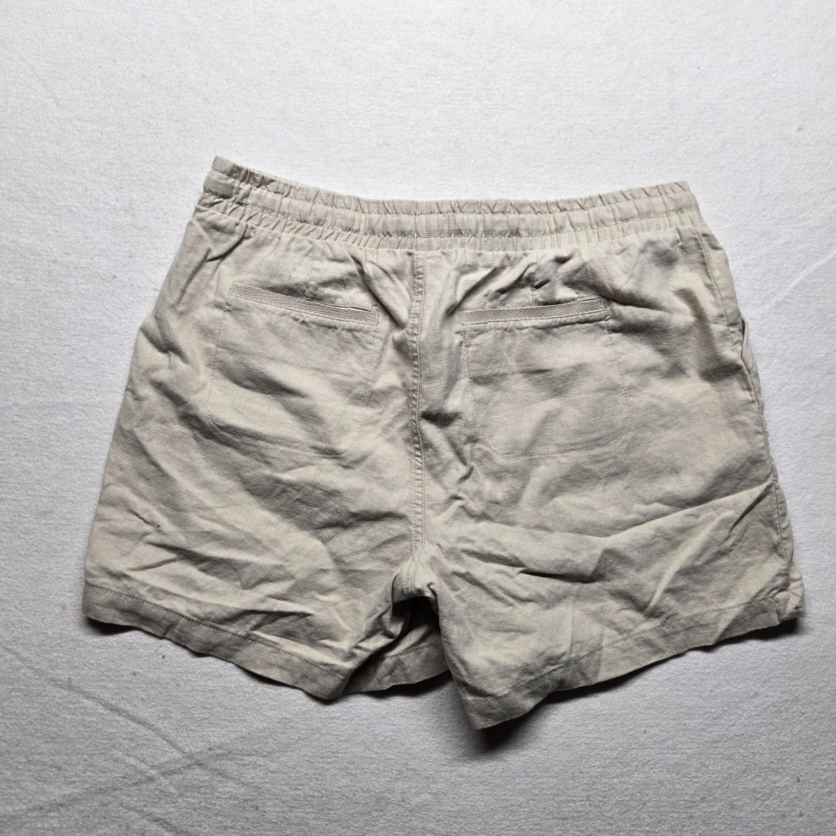 Vintage EST 1946 Shorts Tan Beige Linen Blend Seaside Pockets Adult Women's M Medium Beige Est 1946 Linen Blend Pockets Shorts Women M Size 32" / US 10 / IT 46 - 8 Thumbnail