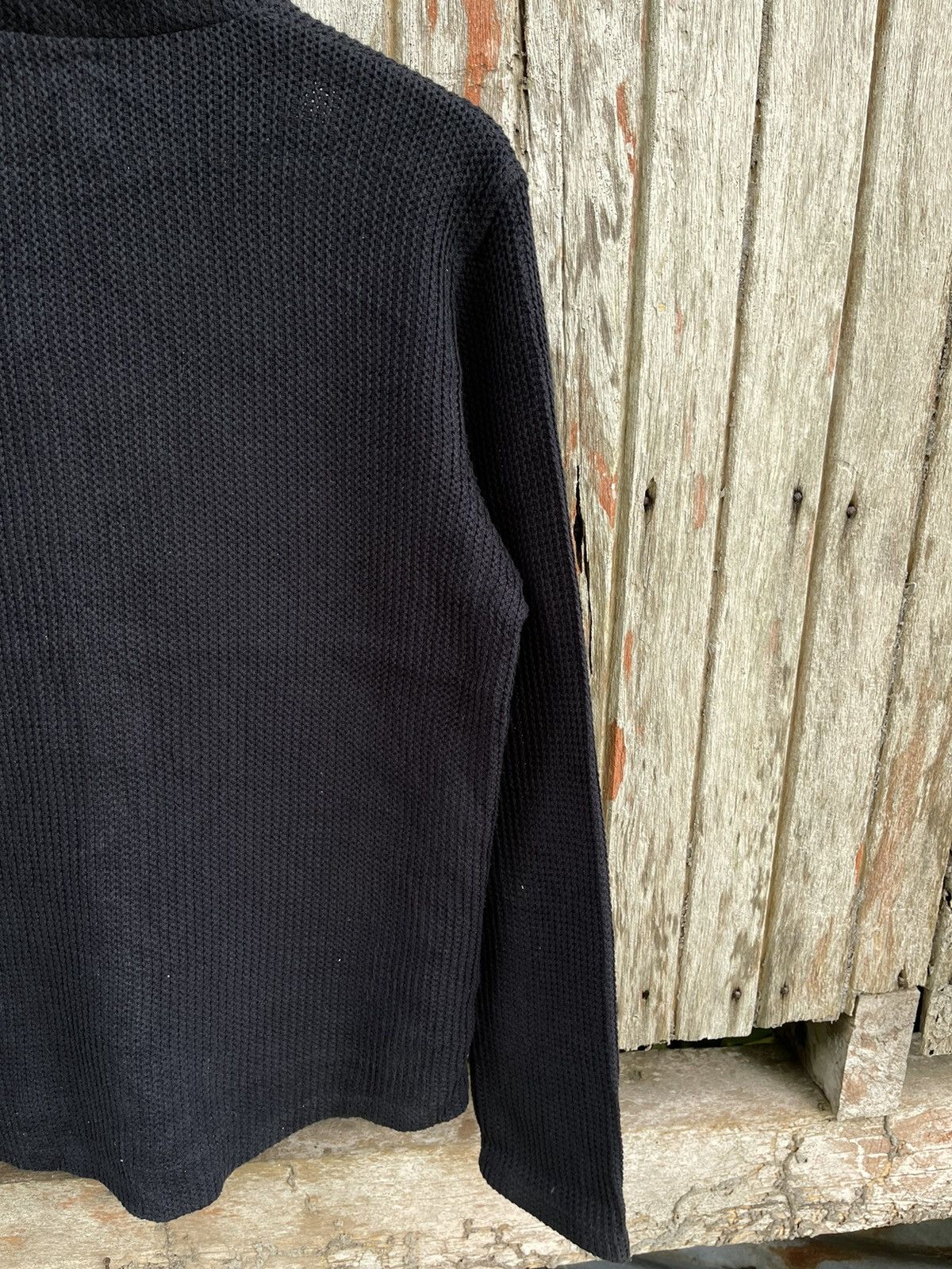 Tornado Mart O Zero by Tornado Mart Waffle Knit High-Neck Jacket Size US M / EU 48-50 / 2 - 8 Thumbnail