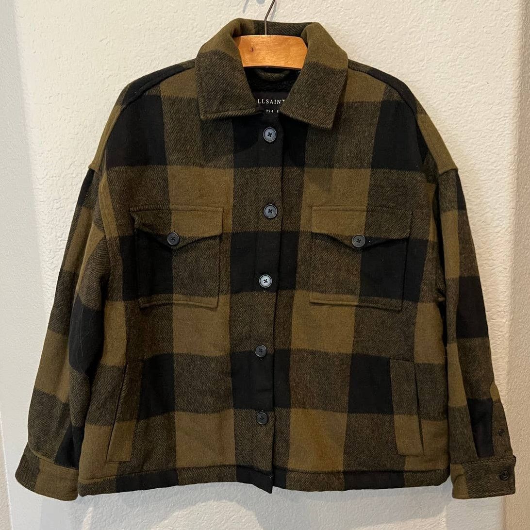 Allsaints ALLSAINTS Women's Luella Check Jacket Size US/4 Size S / US 4 / IT 40 - 10 Thumbnail