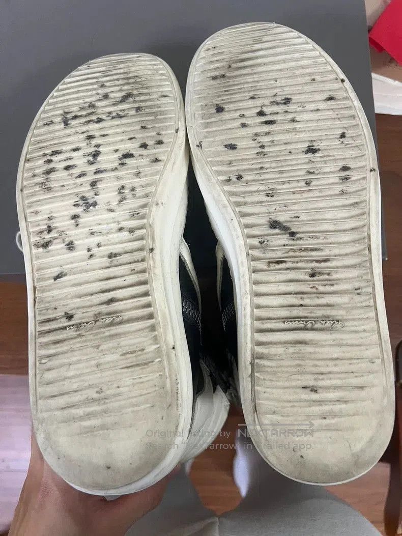 Rick Owens Rick Owens Black and White High Top Sneakers. Size US 10 / EU 43 - 4 Thumbnail