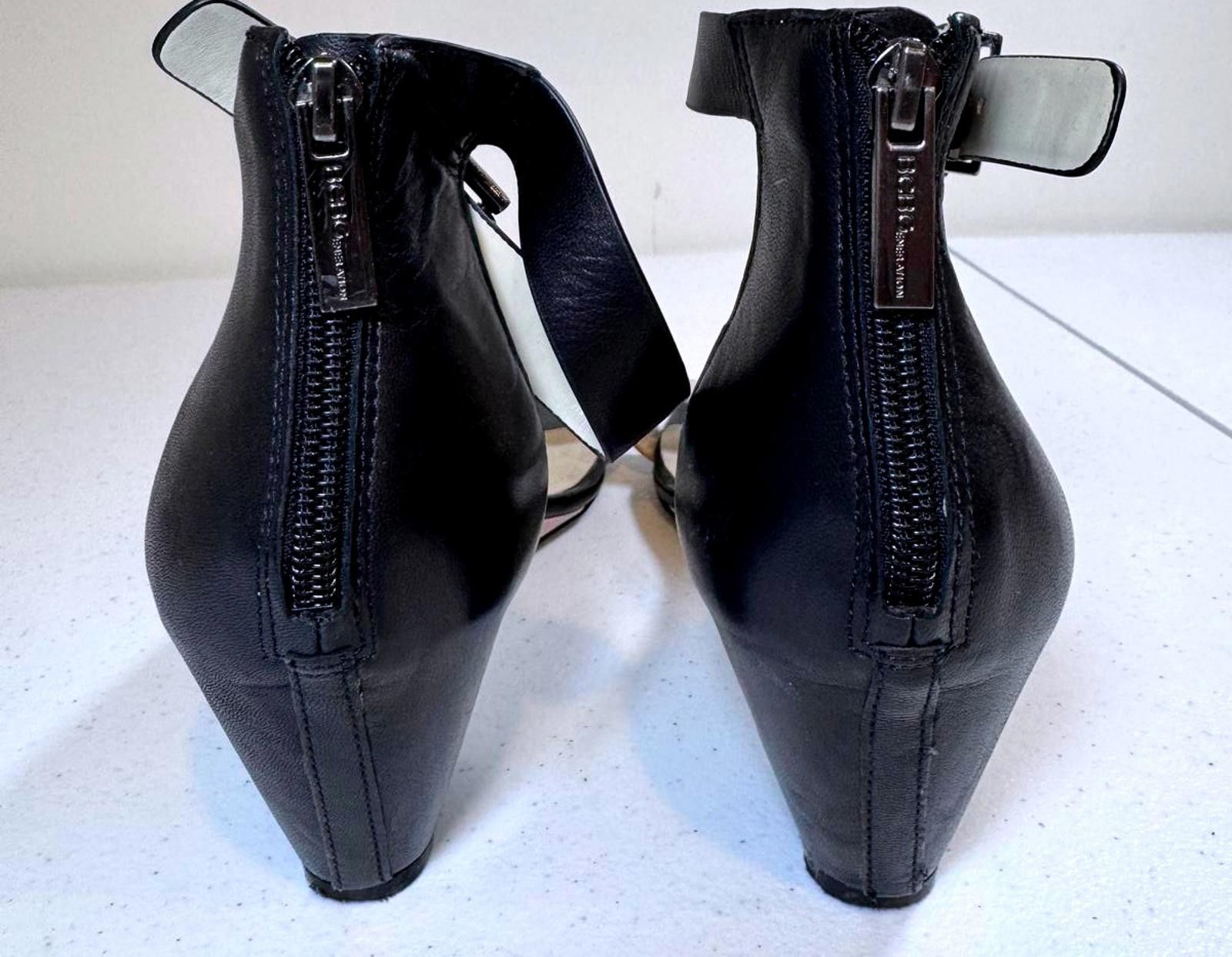 Bcbgmaxazria Stylish Black and Beige Wedge Sandals by BCBG Size US 10 / IT 40 - 4 Thumbnail