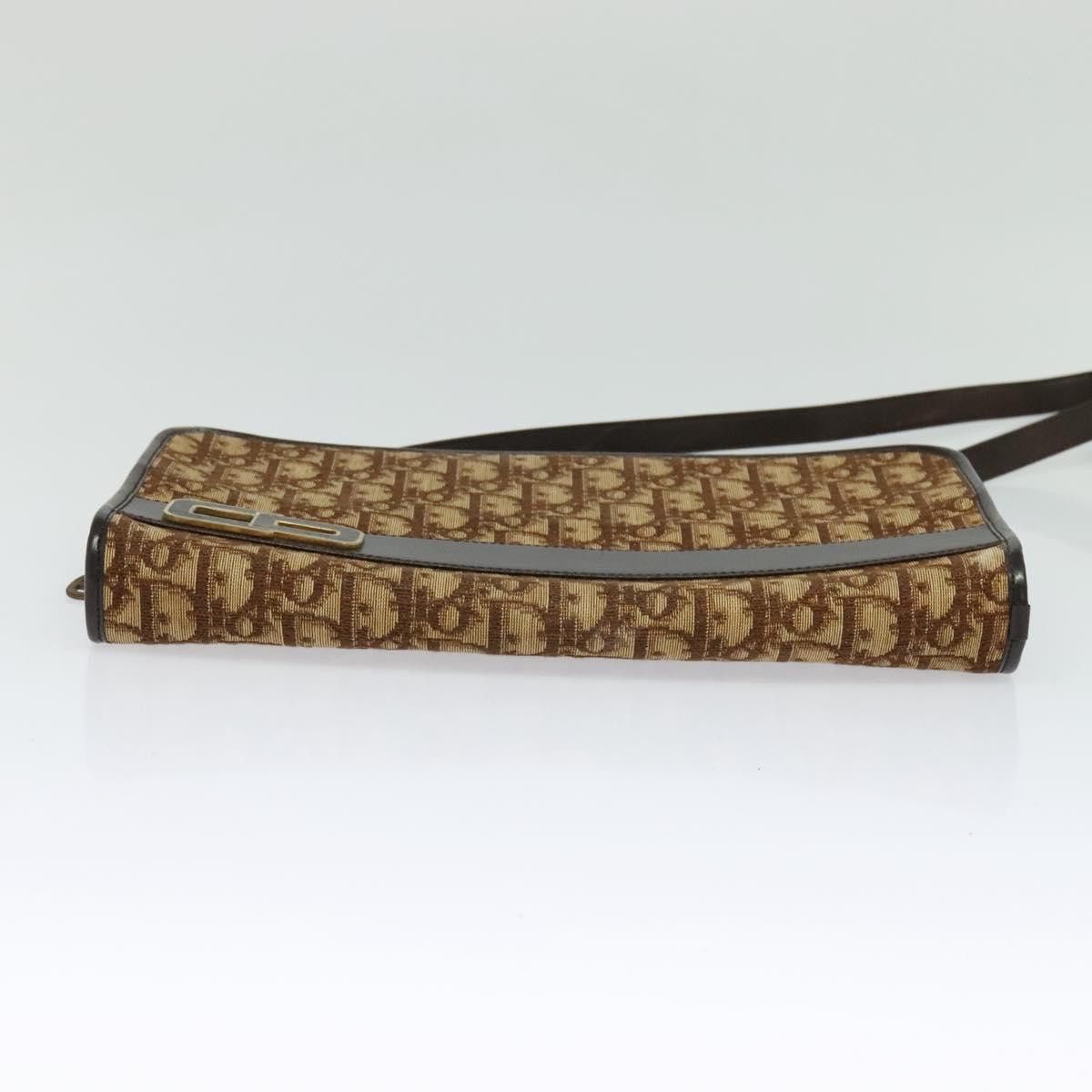 Dior DIOR Trotter Canvas Shoulder Bag Brown Gold Size ONE SIZE - 5 Thumbnail
