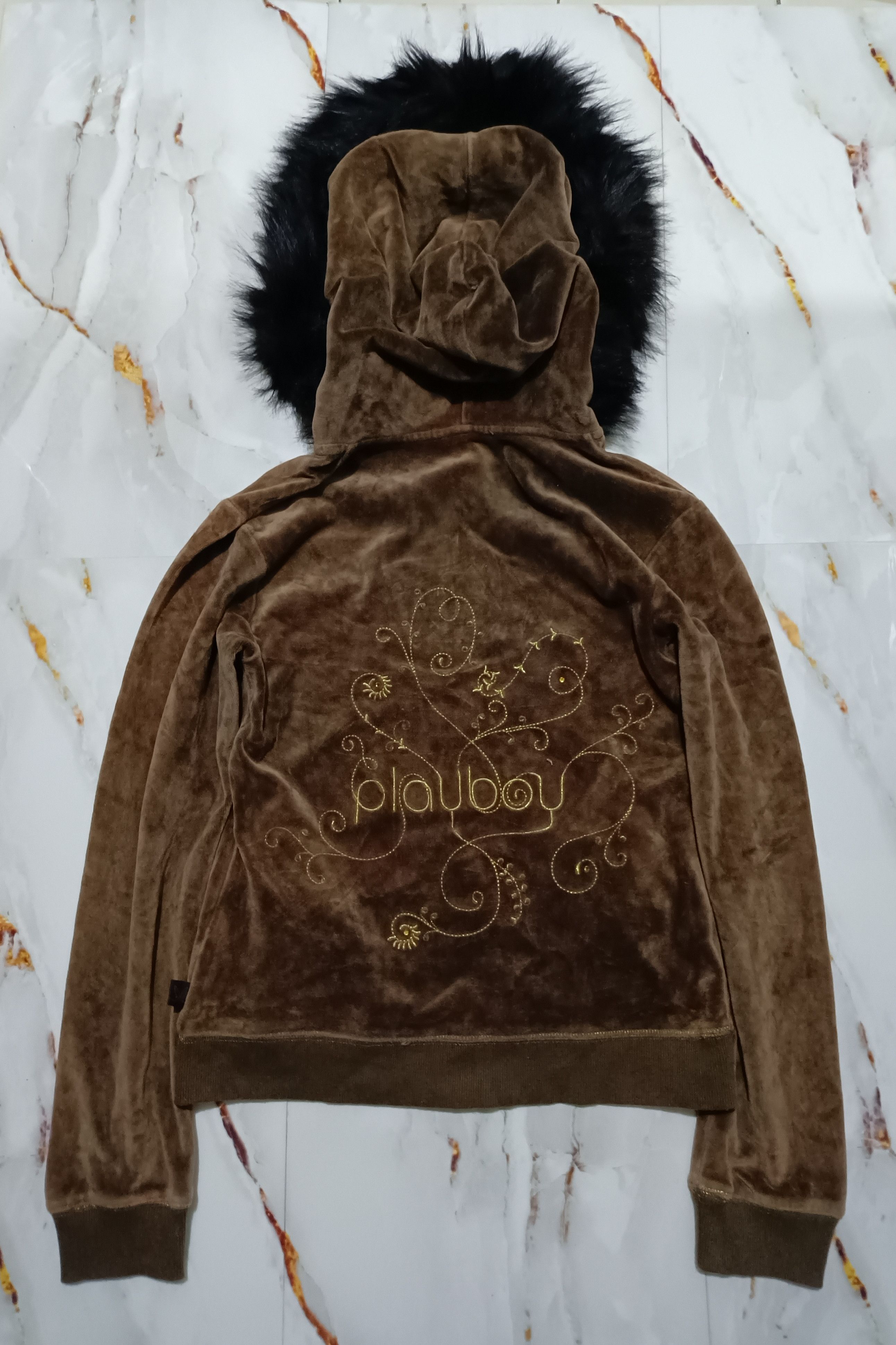 Beauty Beast 2000's Fur Velvet Hoodie Playboy lgb styled Size S / US 4 / IT 40 - 2 Thumbnail