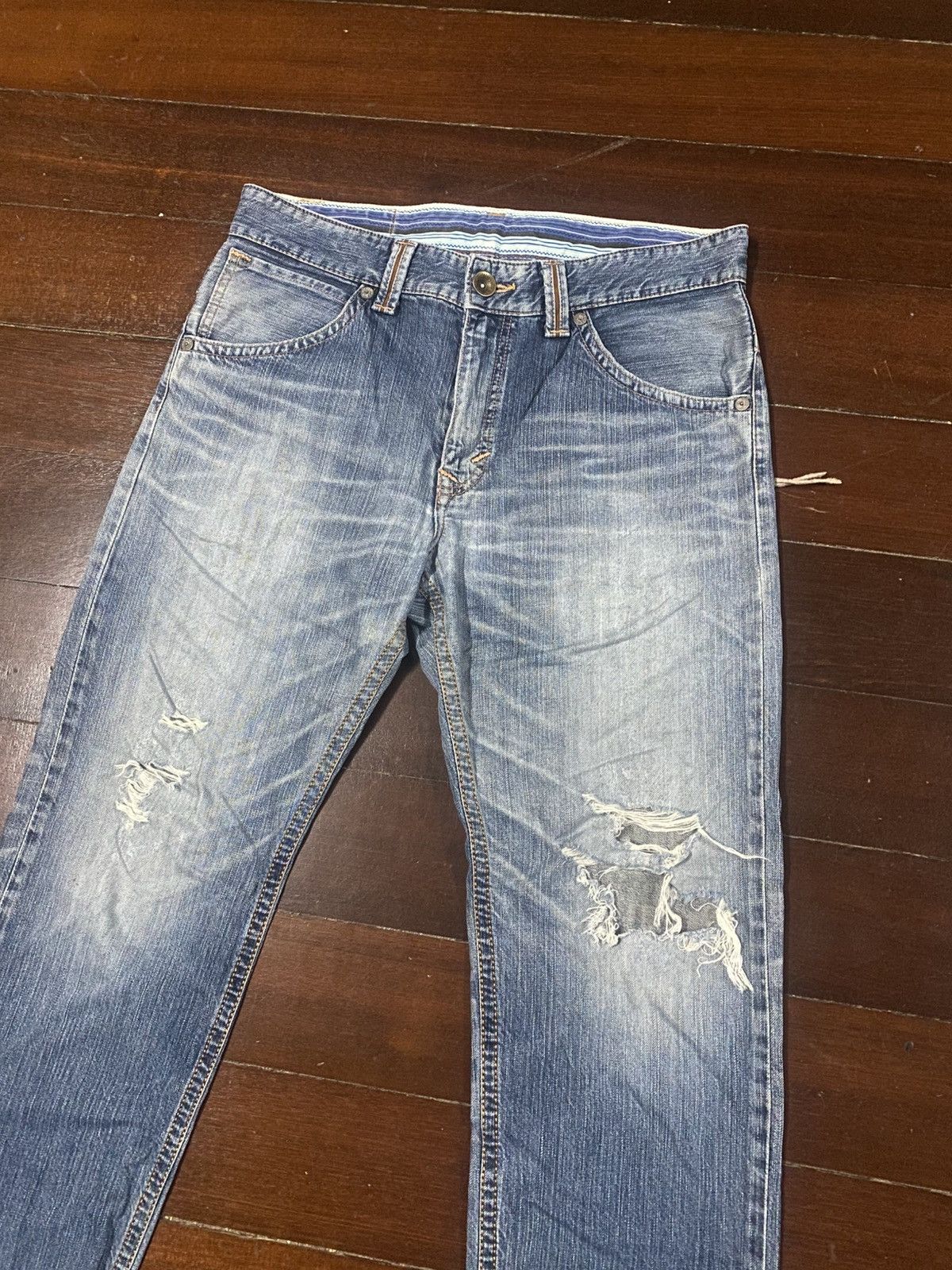 If Six Was Nine Edwin Exclusive Vintage Lgb Style Denim distressed mud wash Size US 36 / EU 52 - 5 Thumbnail