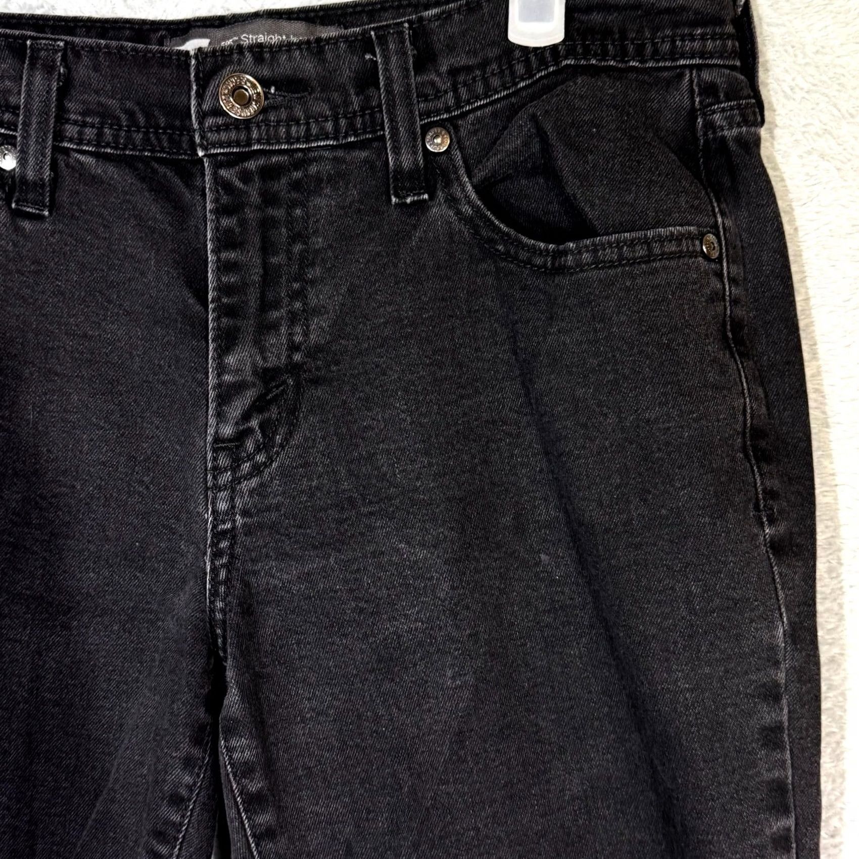 Levi's VINTAGE Levi’s 505 Women’s Jeans Black Denim Dark Wash Mid Rise Straight Leg Jeans Womens 18 Black Denim Dark Wash Mid Rise Straight Leg Size 40" / US 18 - 4 Thumbnail