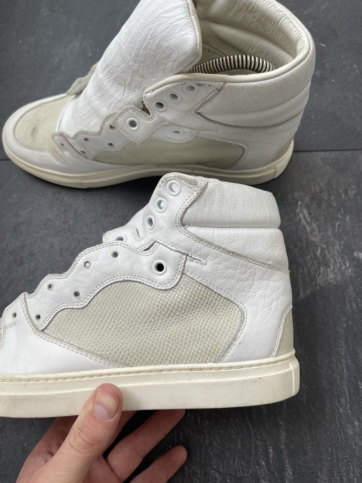 Balenciaga × Vintage BALENCIAGA high leather sneakers Size US 8 / IT 38 - 10 Thumbnail