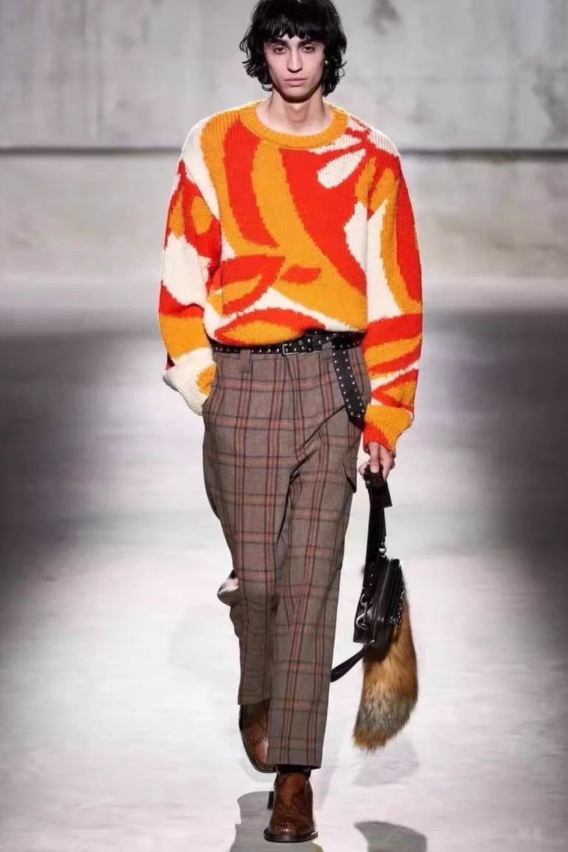 Dries Van Noten Dries Van Noten Abstract Jacquard Wool Sweater S 2020 Size S / US 4 / IT 40 - 9 Thumbnail
