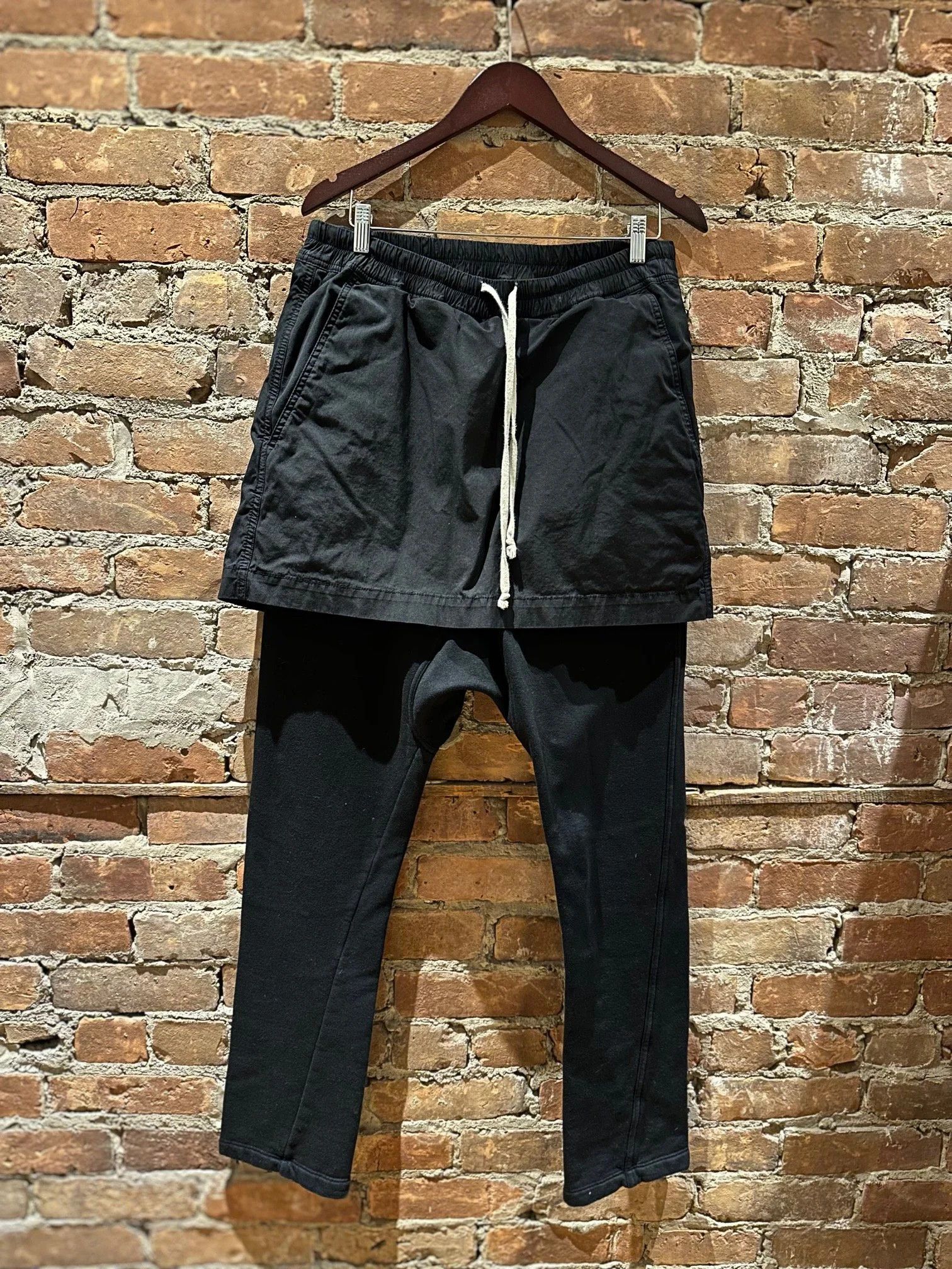 Rick Owens Drkshdw Rick Owens DRKSHDW "Pod Sweatpants Combo" (DU15F5395-TEWF) Size US 32 / EU 48 - 6 Thumbnail