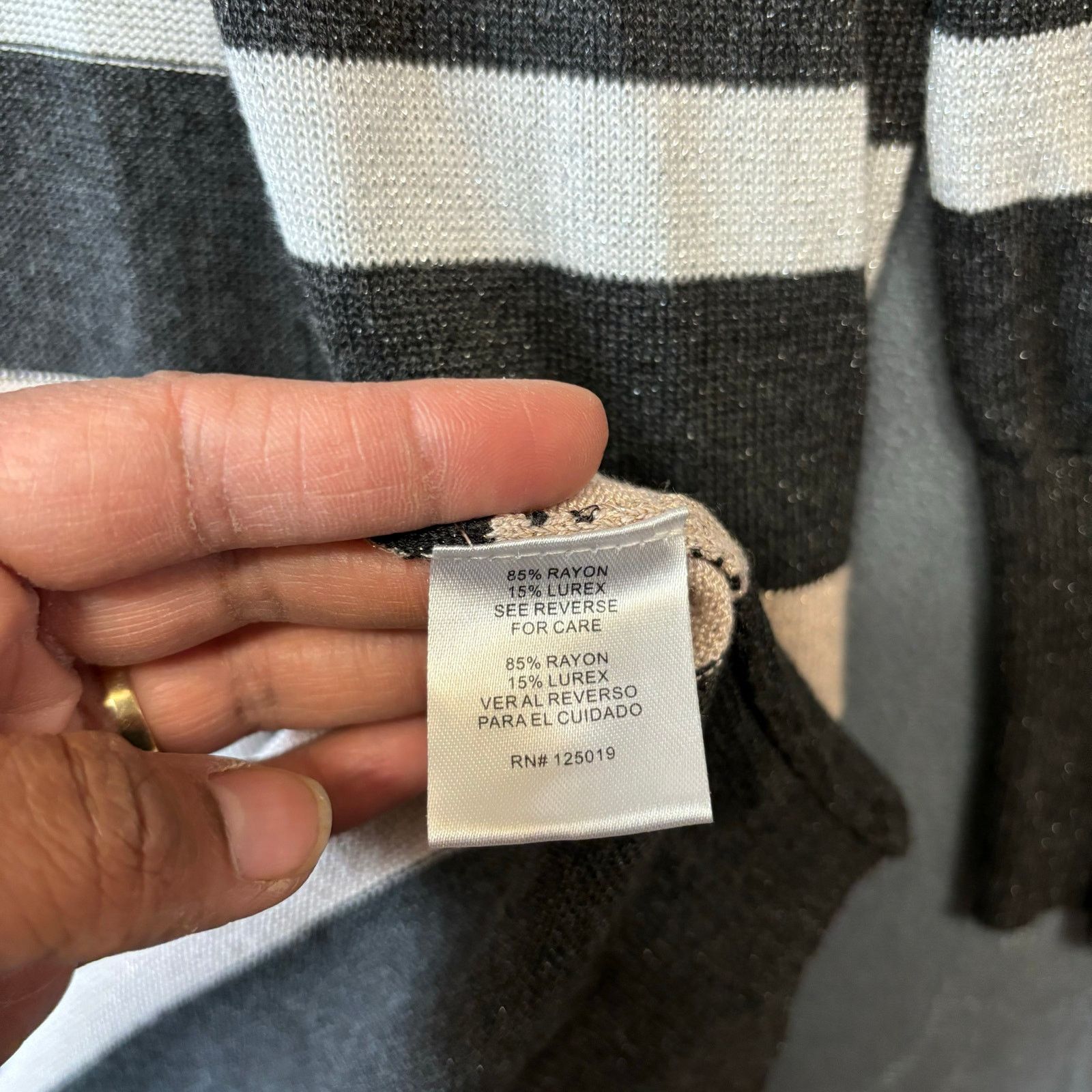 Other Joseph A. Open Front Cardigan Metallic Stripes Preppy XL Size XL / US 12-14 / IT 48-50 - 4 Thumbnail