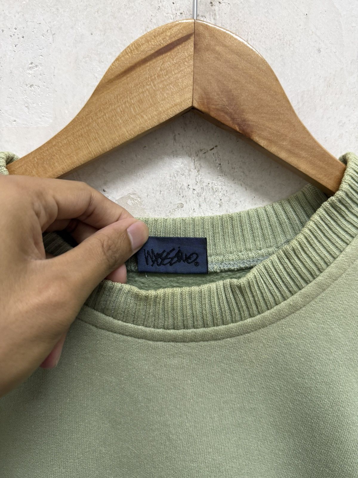 Mossimo Vintage Distressed Mossimo Spell Out Stitched Sweatshirt Size US L / EU 52-54 / 3 - 5 Thumbnail