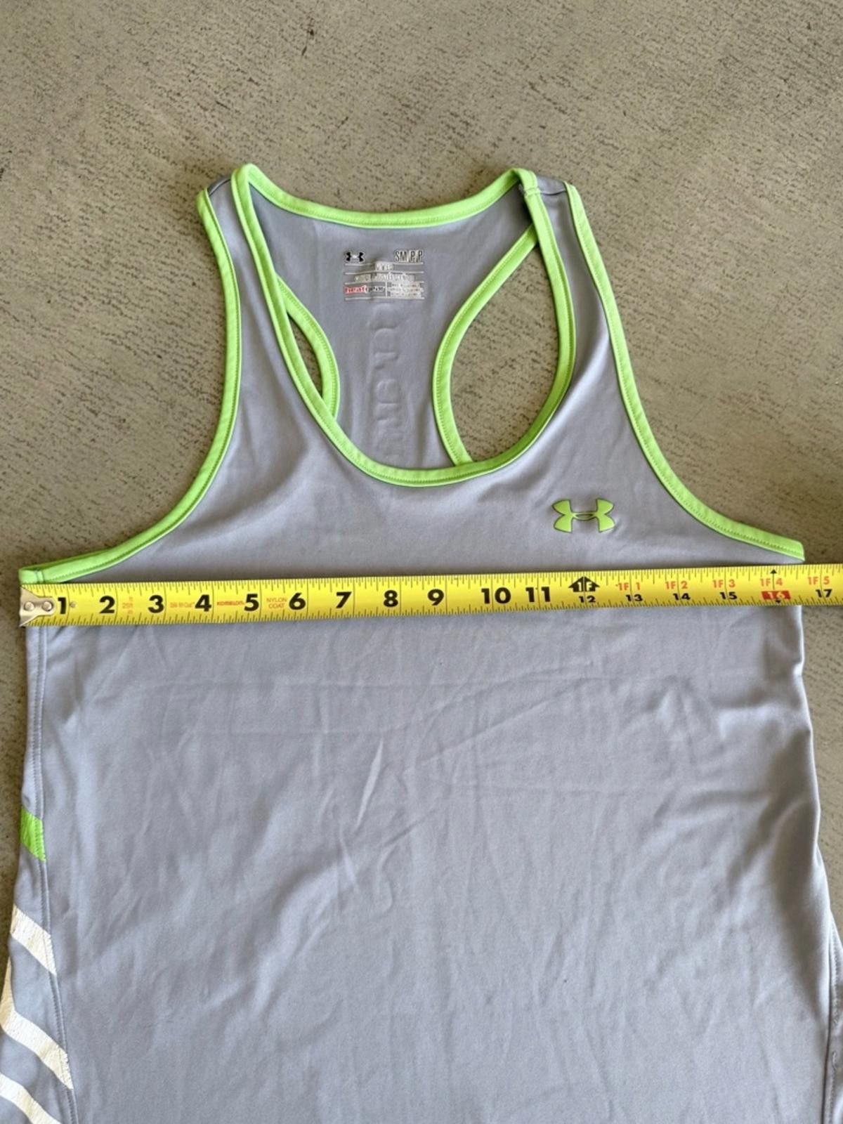 Under Armour Under Armour / HeatGear Racerback Fitness Tank / Gray Size S / US 4 / IT 40 - 3 Thumbnail