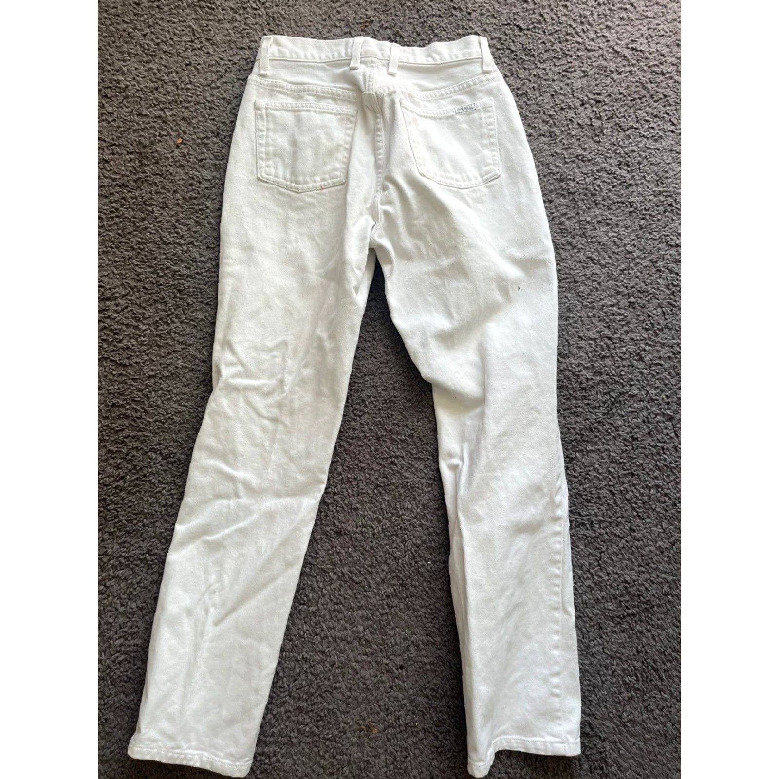 Guess VTG Guess Jeans Women's 28 Boot Cut Low Rise White Denim 060 40060RG 5-Pocket Size 28" / US 6 / IT 42 - 3 Thumbnail